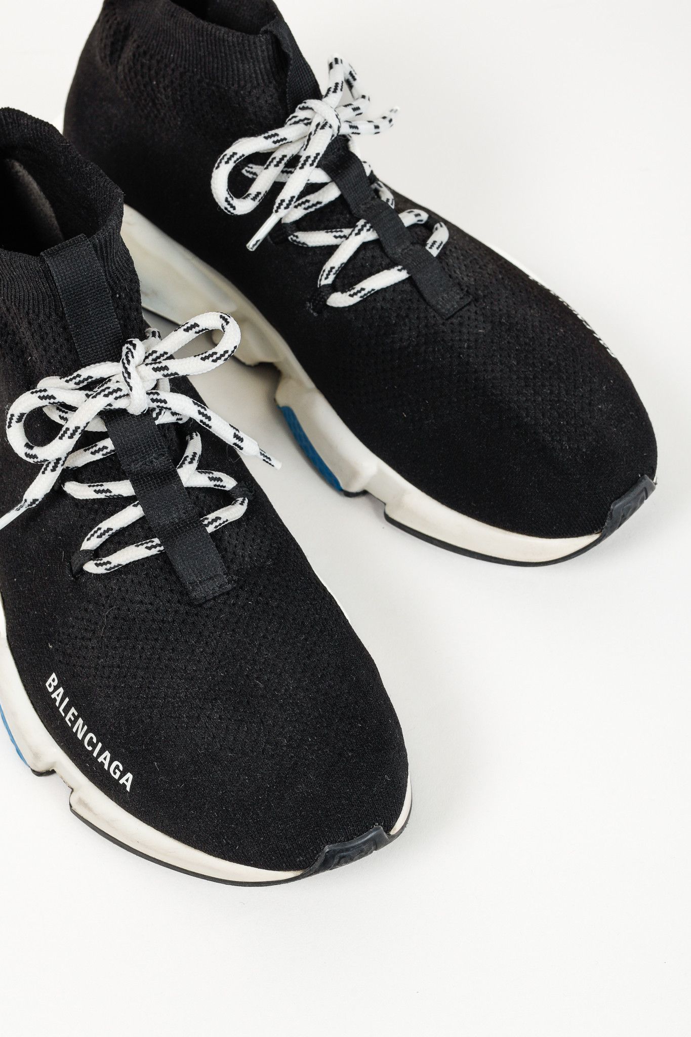 Balenciaga Balenciaga Speed Black Knit Lace-Up High-Top Sneakers Size US 10 / EU 43 - 6 Thumbnail