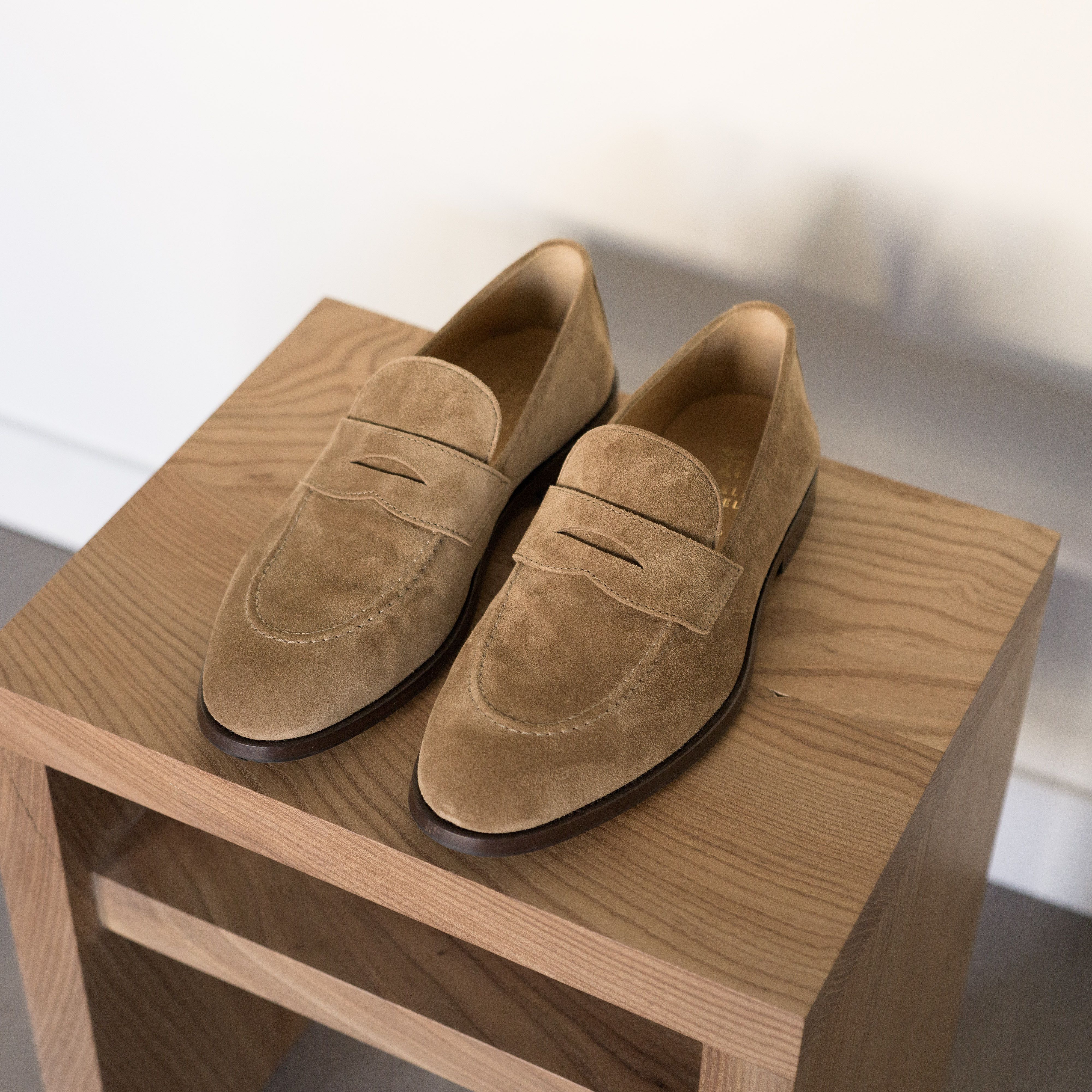 Brunello Cucinelli Suede Penny Loafers - Chestnut Size US 9 / EU 42 - 1 Thumbnail