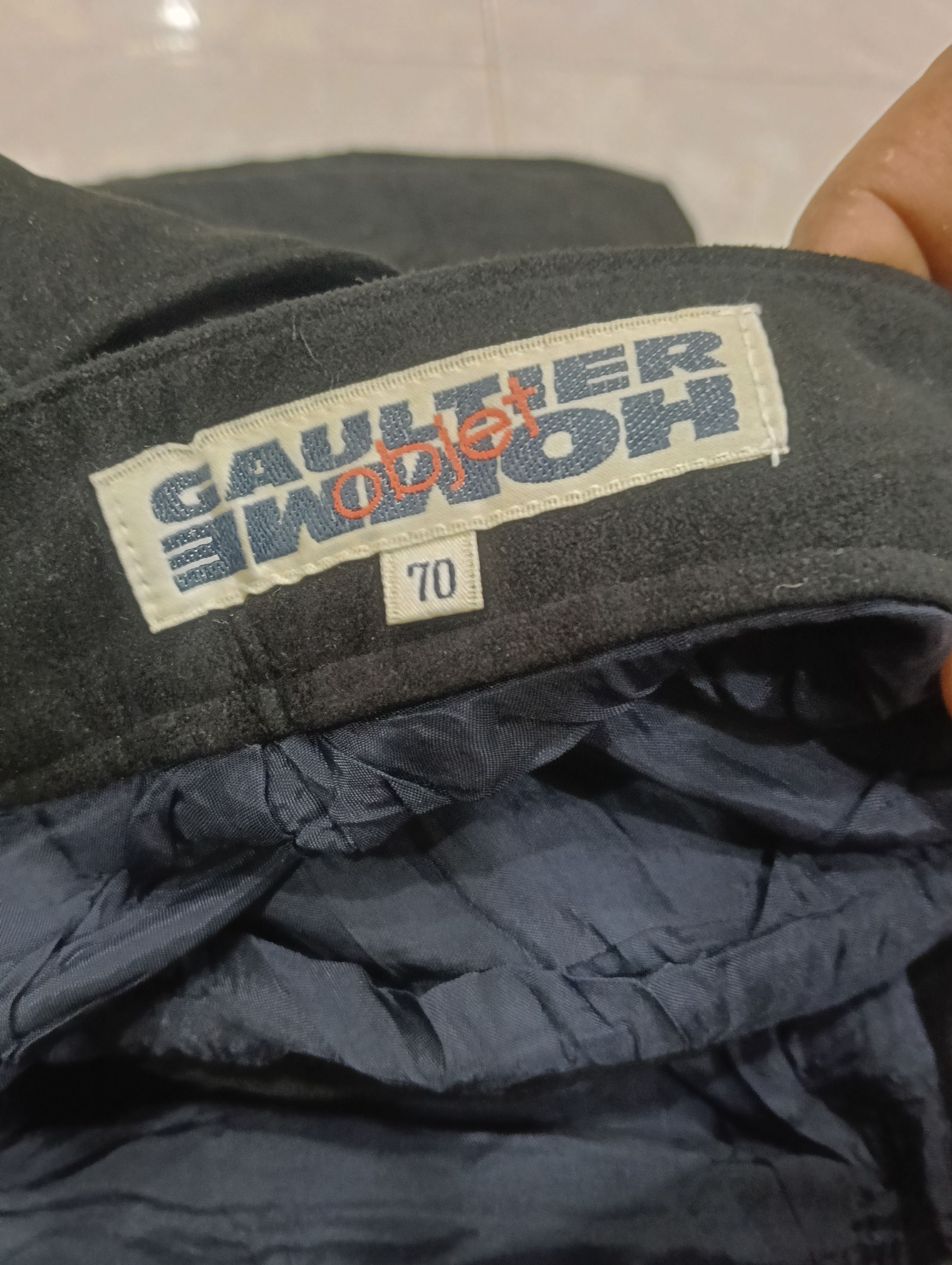 Designer × Gaultier Homme Objet × Jean Paul Gaultier Gaultier Homme Object Pant Like Velvet Size US 27 - 8 Thumbnail