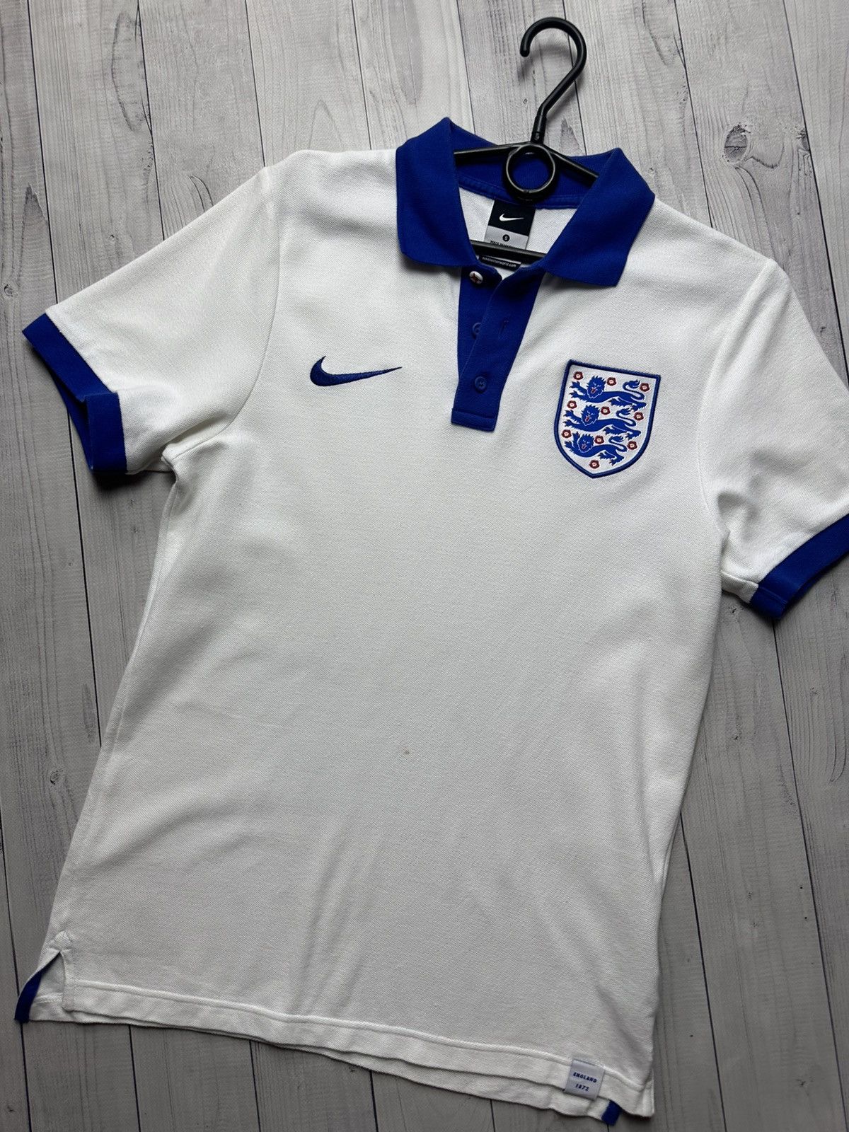 Nike × Vintage Vintage Nike England soccer polo size S logo Size US S / EU 44-46 / 1 - 2 Thumbnail