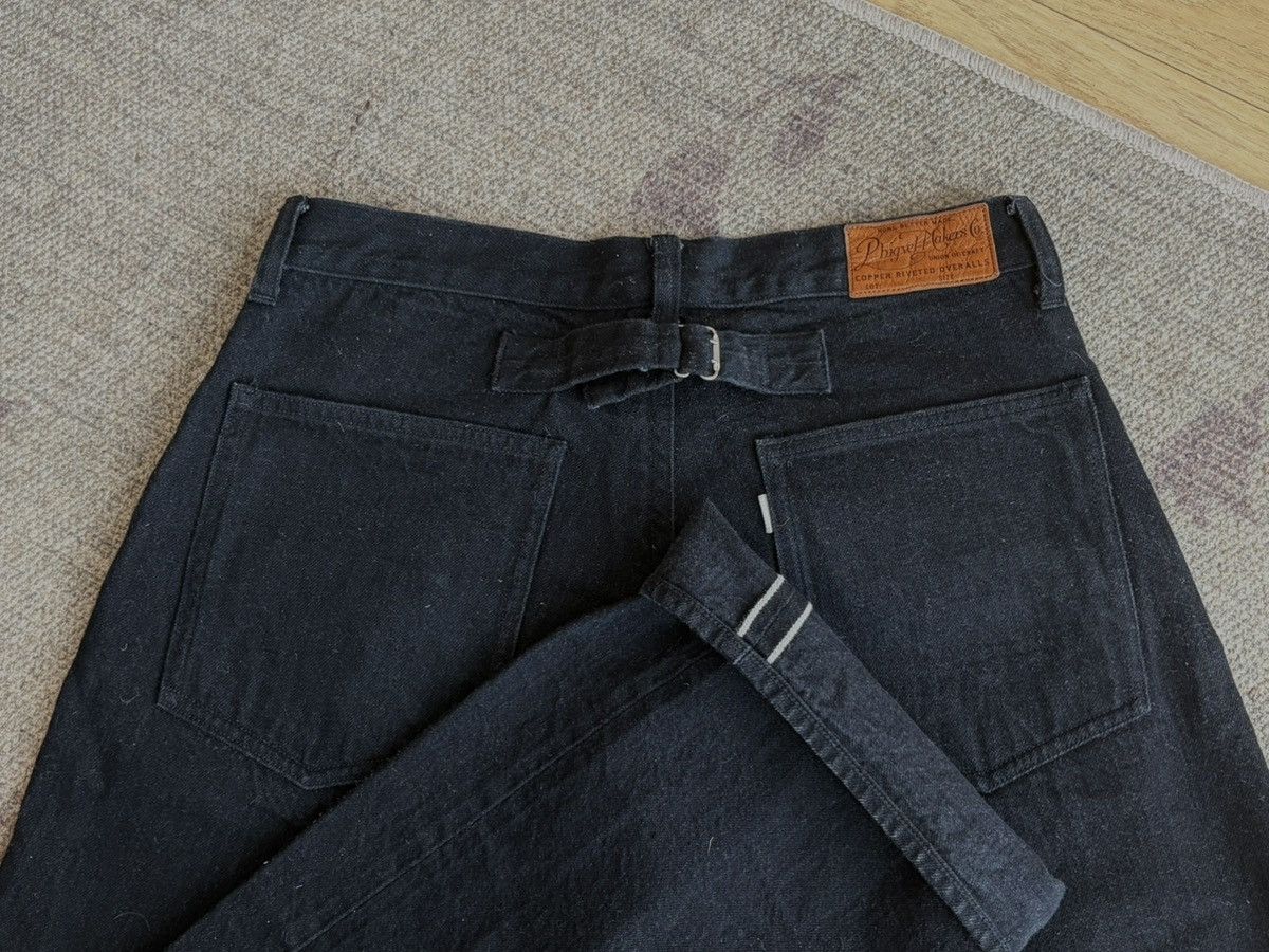 PHIGVEL MAKERS & Co. Phigvel Classic Wide Selvedge Denim Jeans - Black 30x28 Size US 30 / EU 46 - 1 Thumbnail