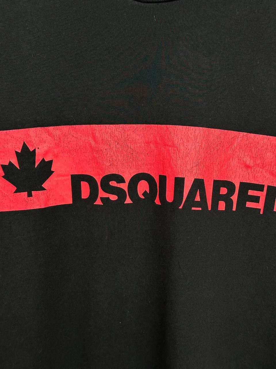 Dsquared2 Dsquared2 Logo T-Shirt Black Red Maple Leaf Portugal Tee Size US M / EU 48-50 / 2 - 9 Thumbnail