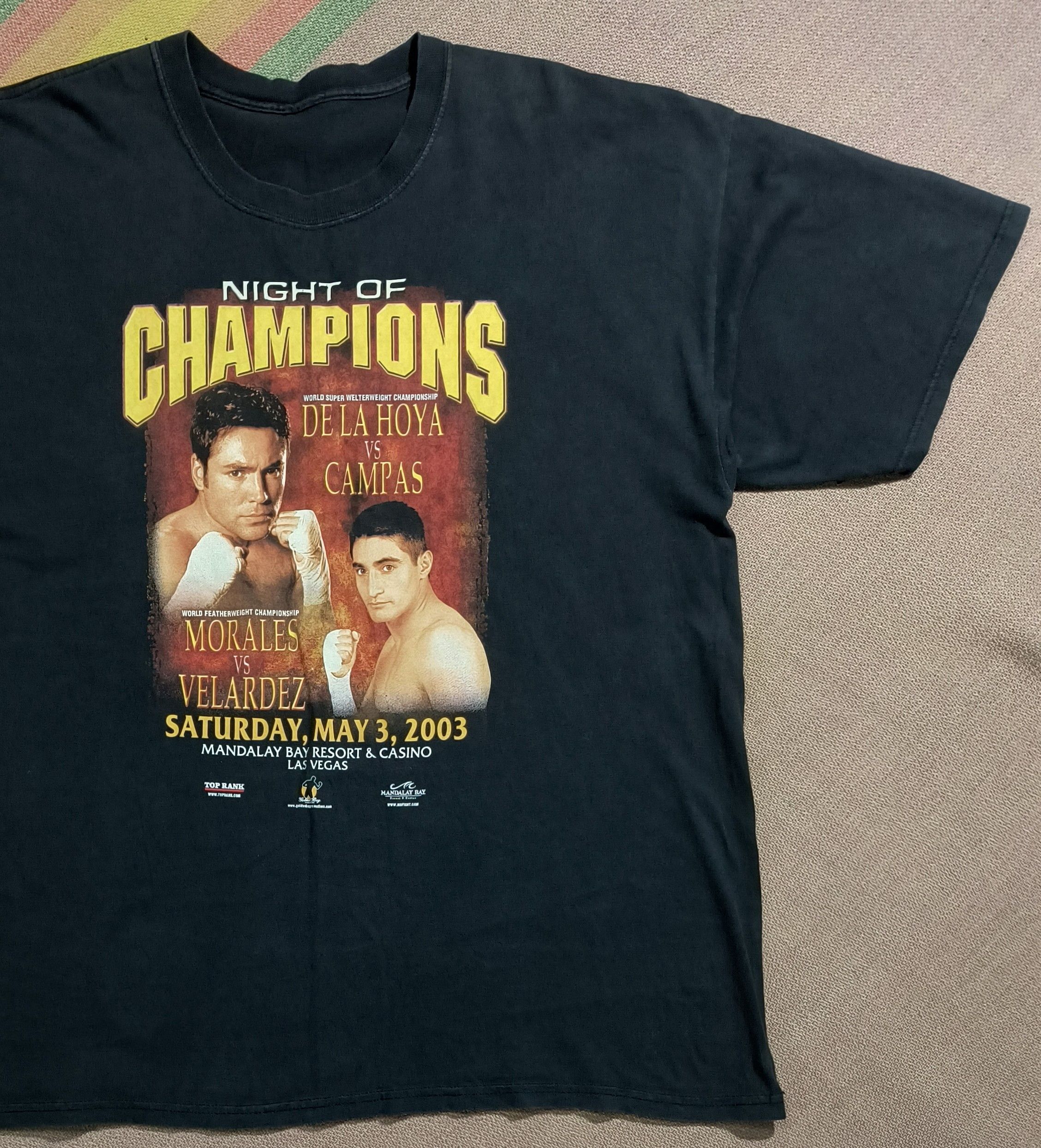 Vintage Vintage Y2K De la Hoya Terrible Morales 2003 tee Size US XXL / EU 58 / 5 - 3 Thumbnail