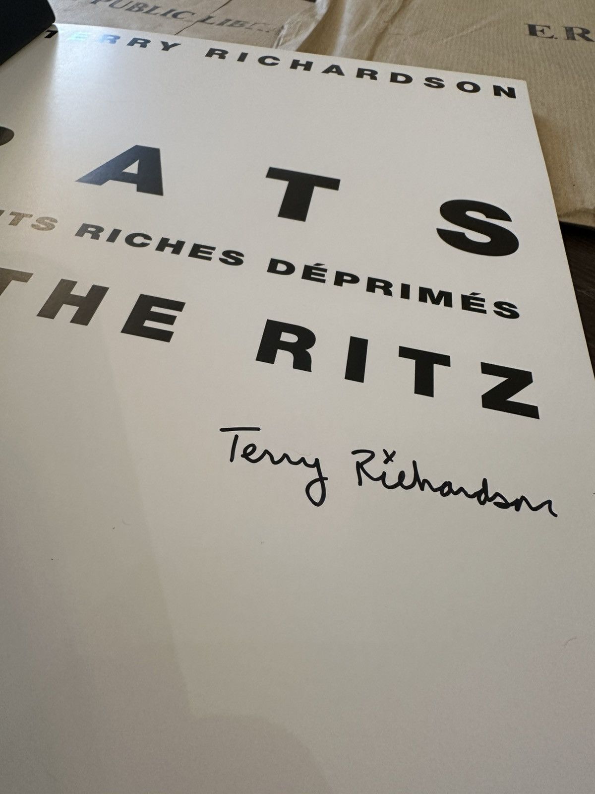 Enfants Riches Deprimes ERD * SIGNED * TERRY RICHARDSON SIGNED RATS IN THE RITZ BOOK Size ONE SIZE - 3 Thumbnail