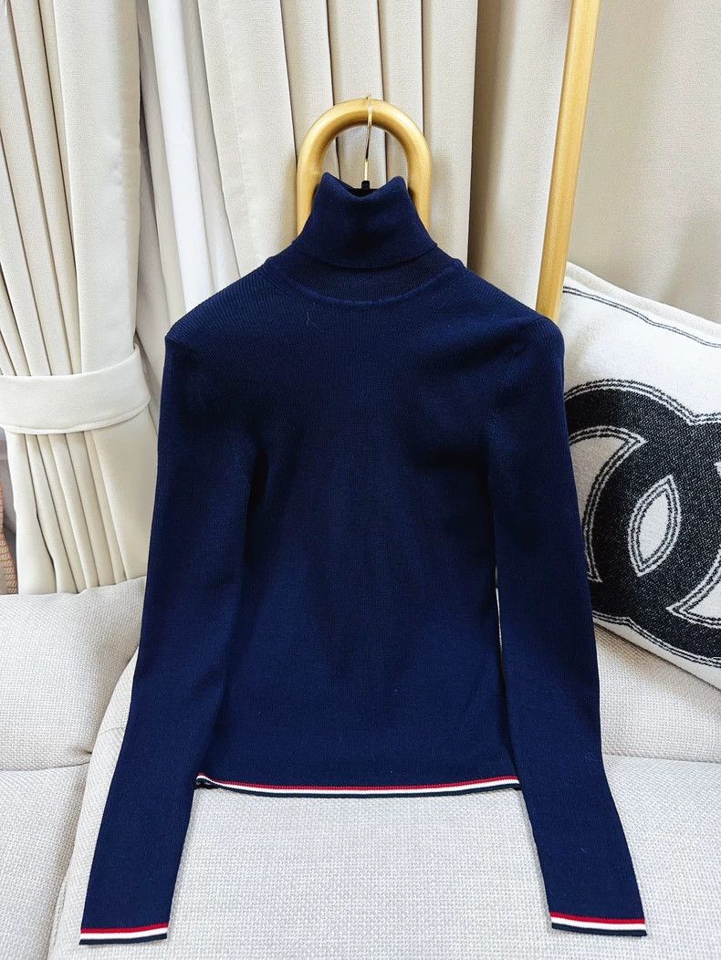 Thom Browne Long-sleeved turtleneck wool knitted sweater 25