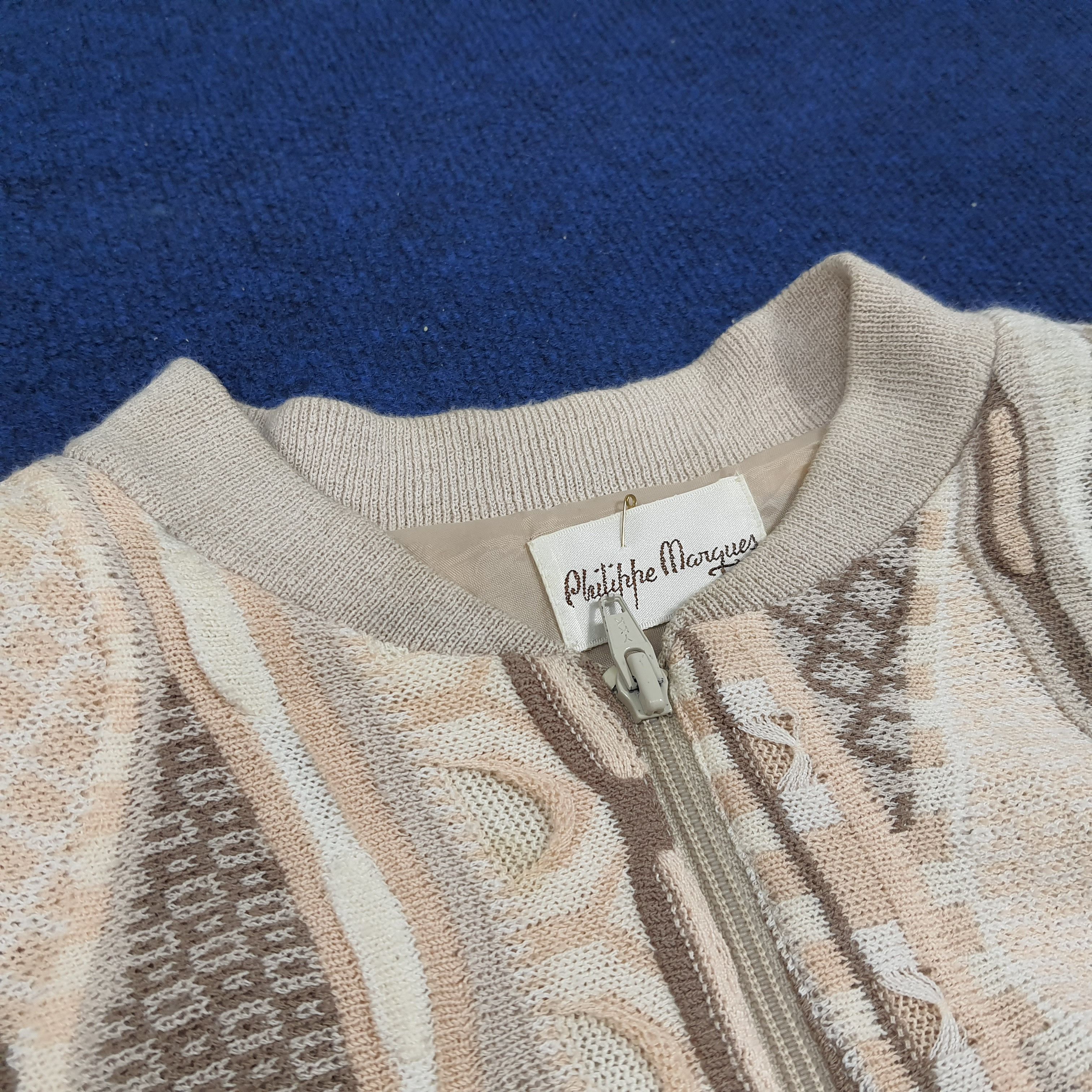 Designer × Vintage Vintage Philippe Marques Zipper Sweatshirt Size US L / EU 52-54 / 3 - 4 Thumbnail