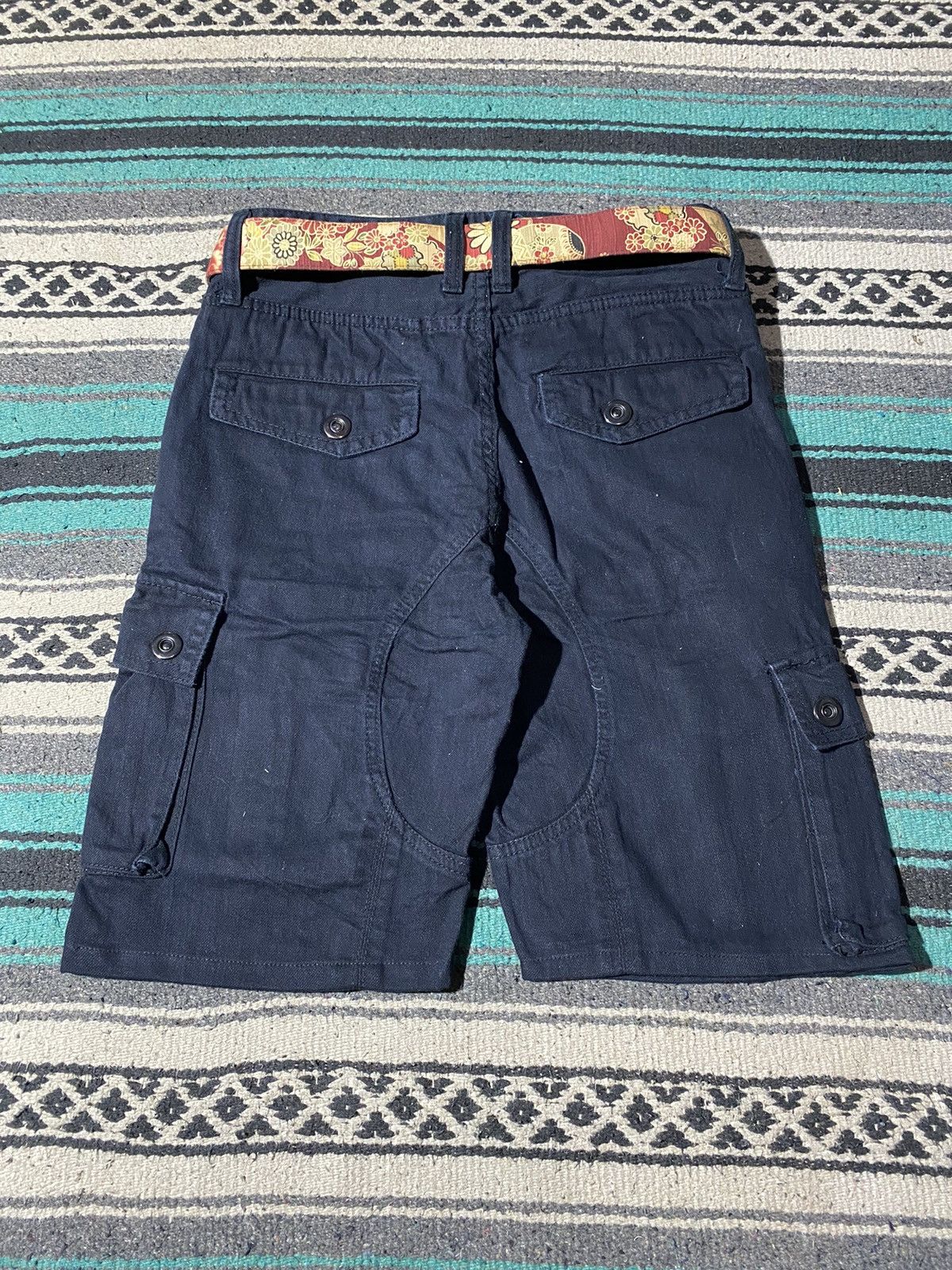 Civarize Black Cargo 3D Pocket Short Pants