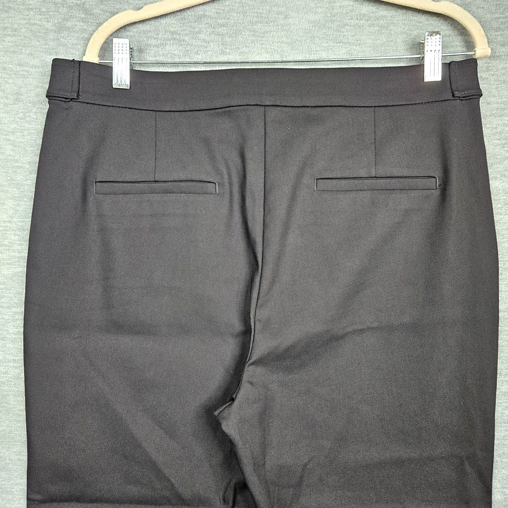 Ann Taylor LOFT By Ann Taylor Women's Black Pockets High Rise Cropped Pant Size 14 NEW Size 36" / US 14 / IT 50 - 5 Thumbnail