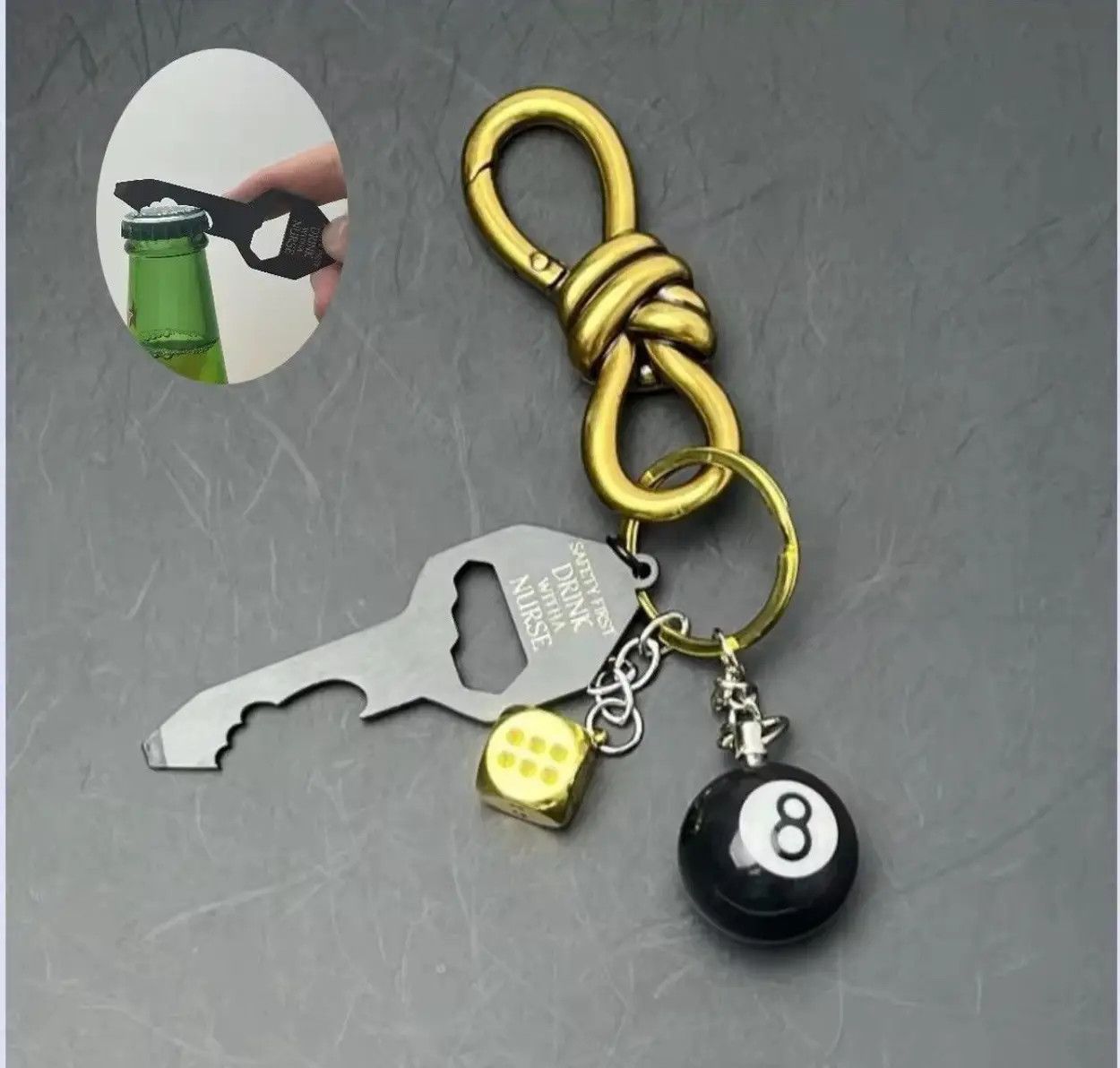 Jewelry Jeans Carabiner Keychain Size ONE SIZE - 4 Thumbnail