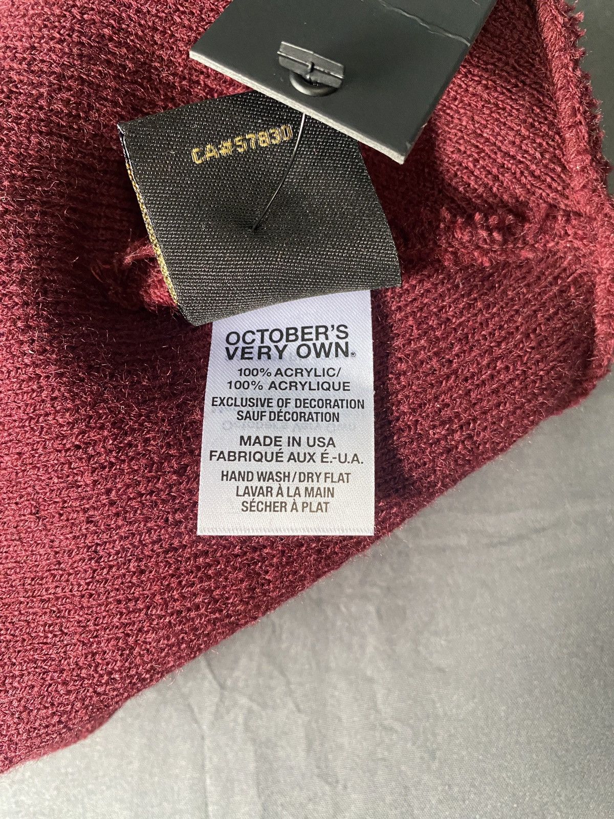 October's Very Own OVO Classic Owl Beanie Burgundy Size ONE SIZE - 6 Thumbnail