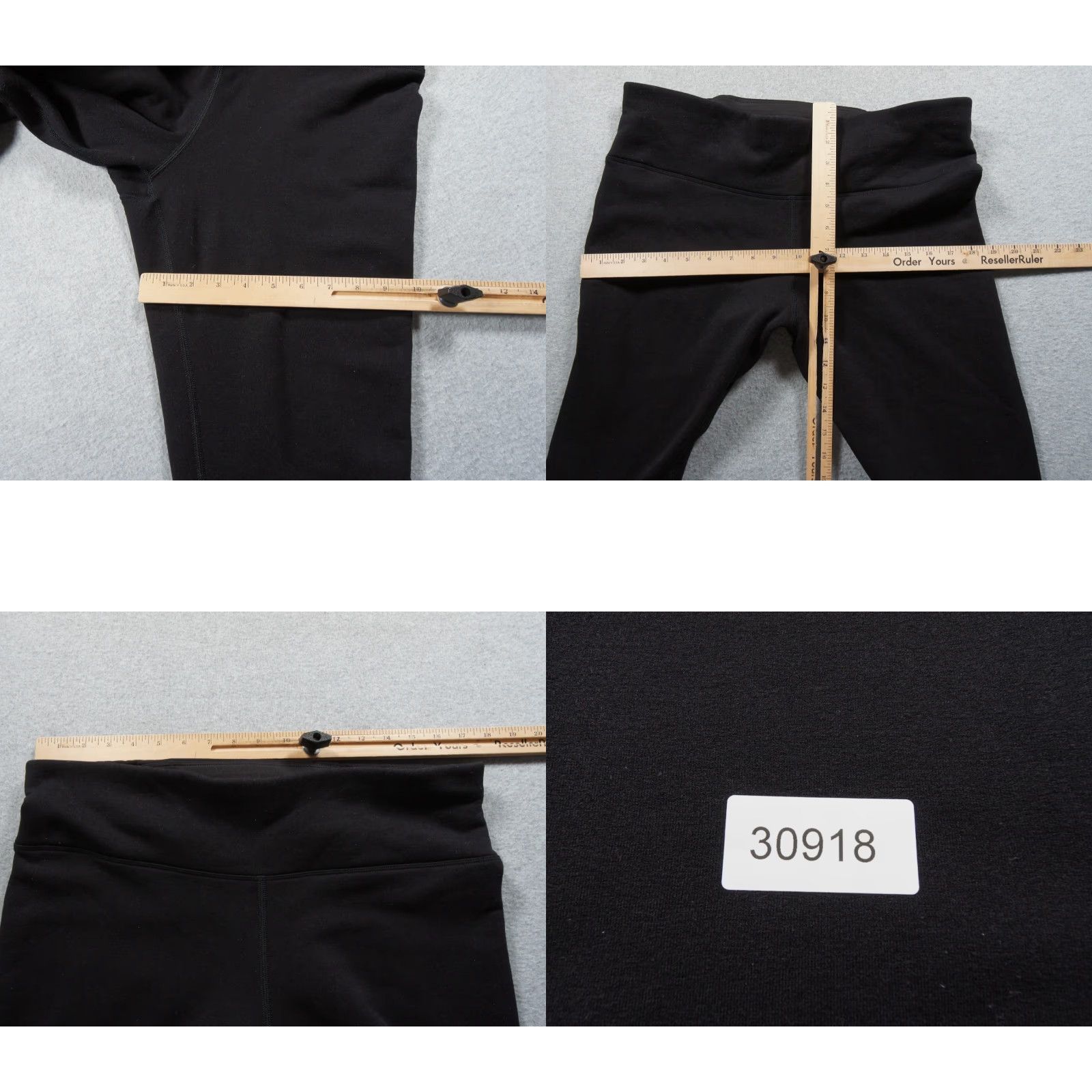 Athleta Athleta Leggings Womens XL Black Fleece Altitude Tight Polartec Stretch Pattern: Solid, Inseam 28 in, Pull On, Activewear, Casual, Outdoor Size 40" / US 18 - 9 Thumbnail