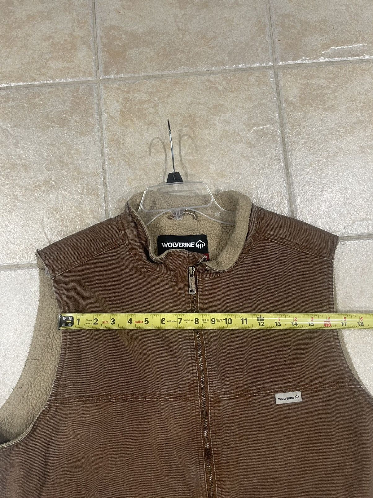 Wolverine Wolverine Vest Mens XL Gray Sherpa Lined Full Zip Size US XL / EU 56 / 4 - 6 Thumbnail