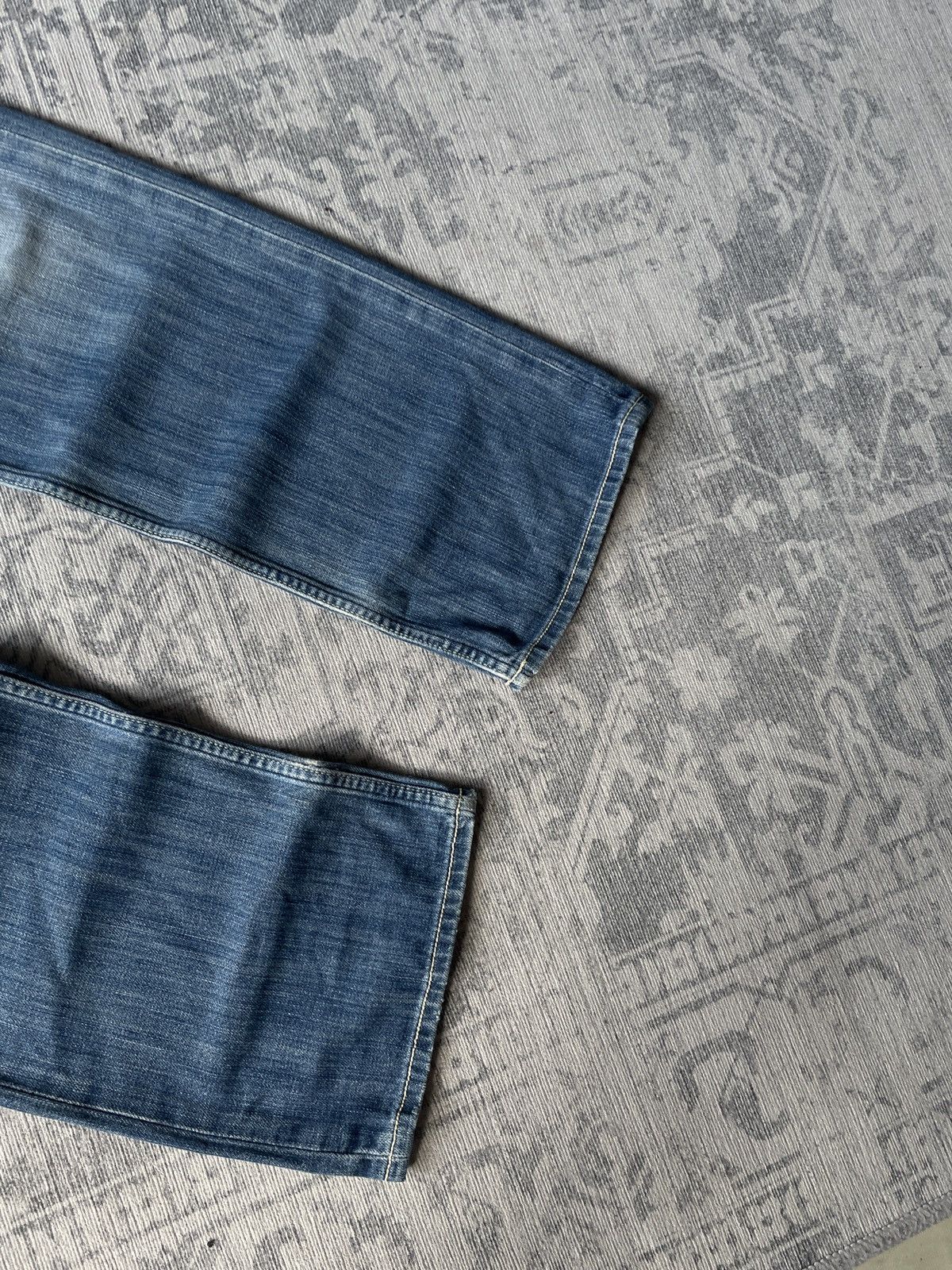 Vintage Vintage Avant Garde Jeans Baggy Wide Faded Mud Washed Y2K Size US 34 / EU 50 - 7 Thumbnail