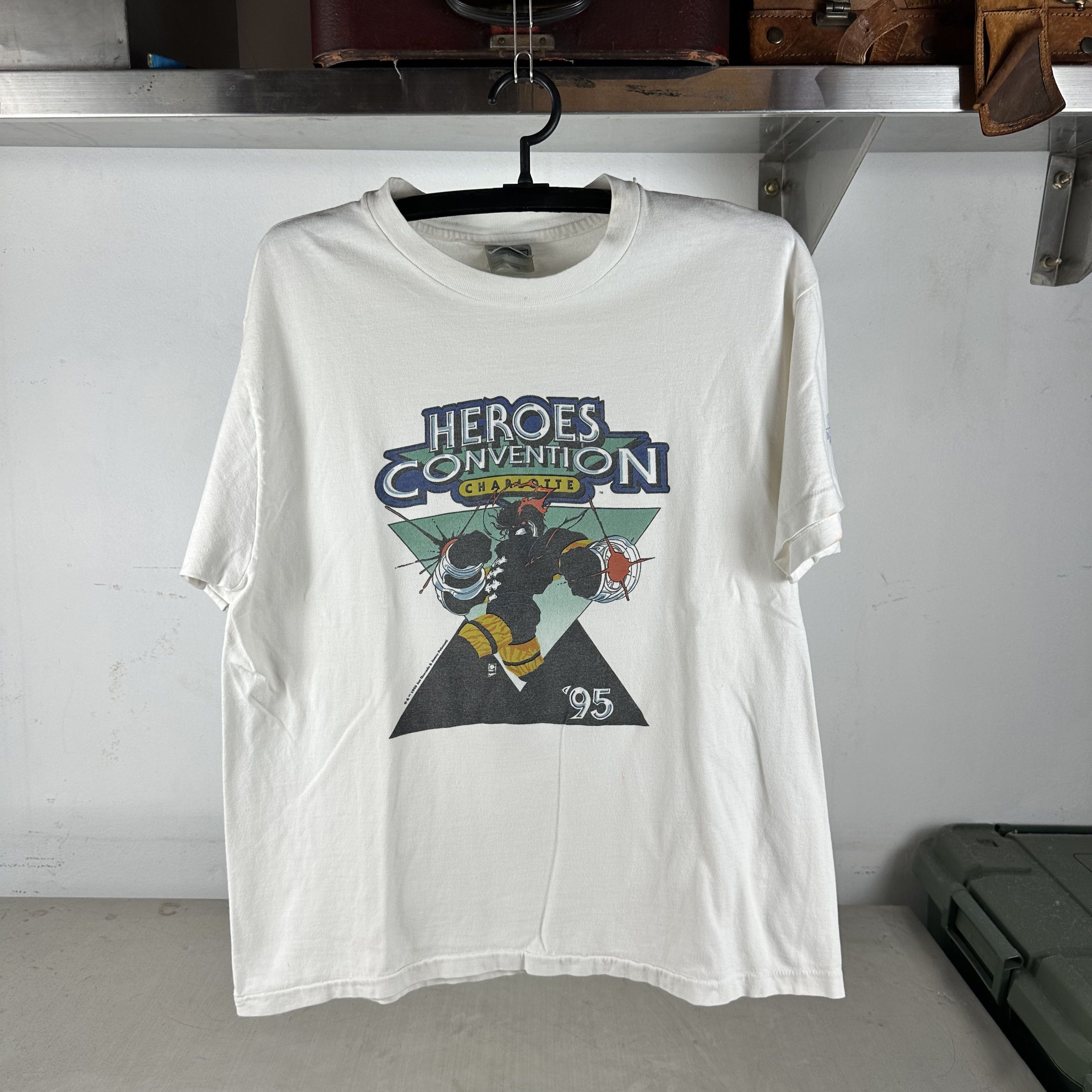 Vintage Vintage 1995 Heroes Convention Comic Superhero T-Shirt Size US L / EU 52-54 / 3 - 1 Thumbnail