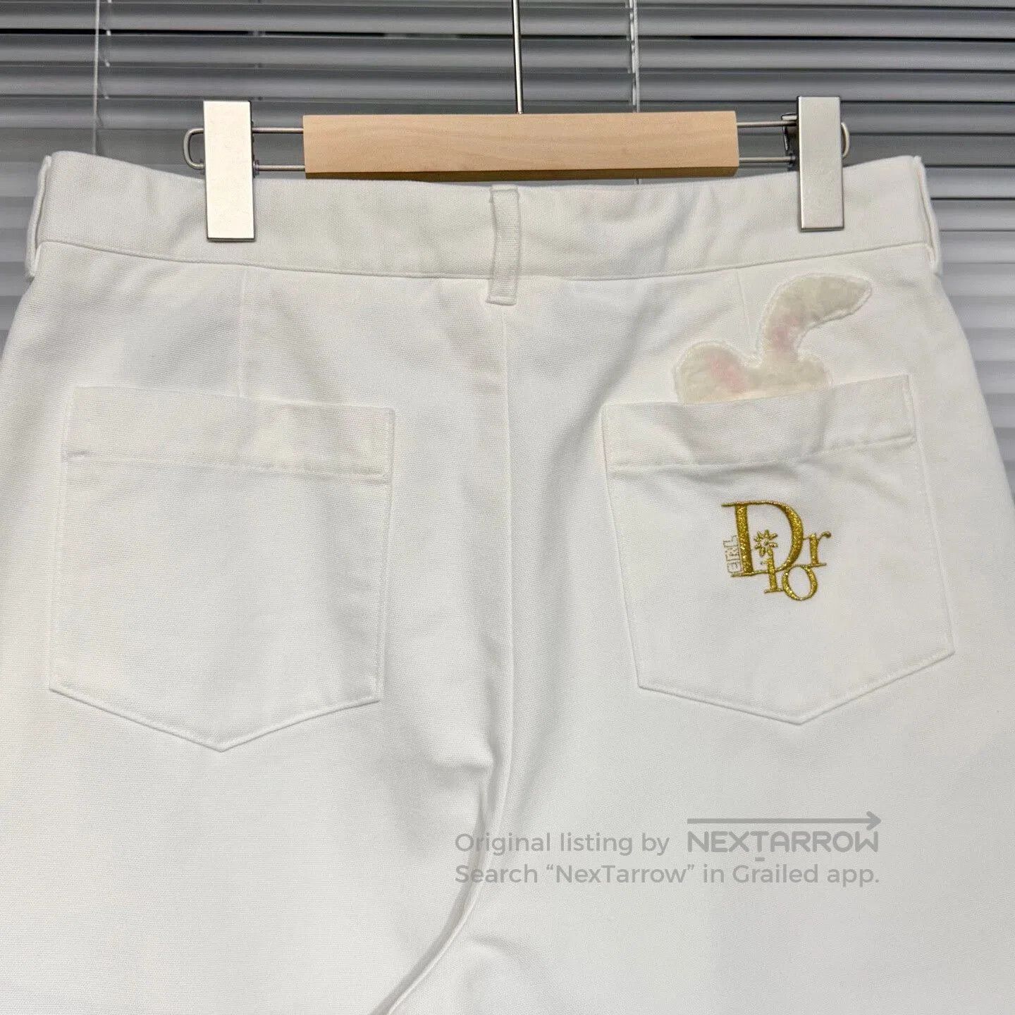 Dior dior limited edition white jeans with logo. Size US 36 / EU 52 - 3 Thumbnail