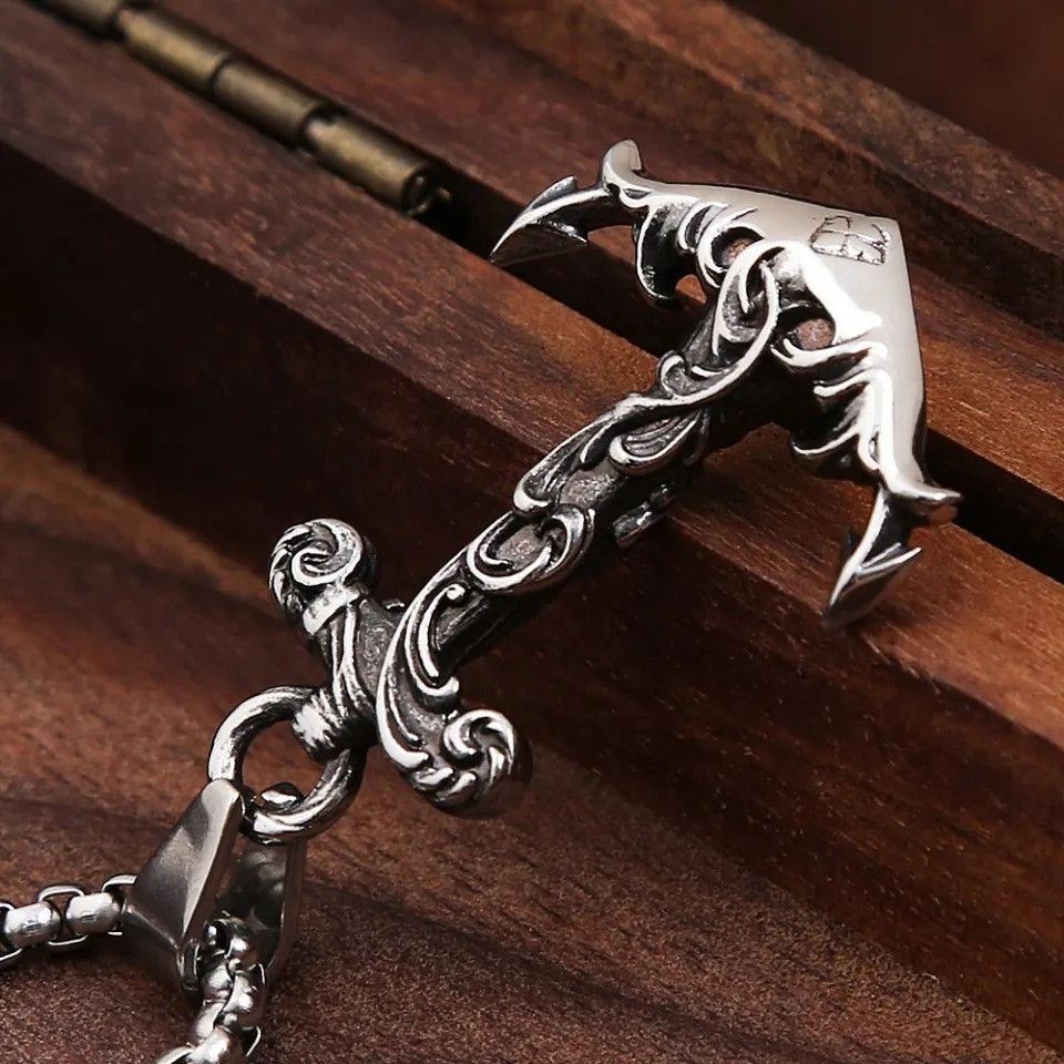 Other Vintage Viking Anchor Pendant Necklace Size ONE SIZE - 5 Thumbnail