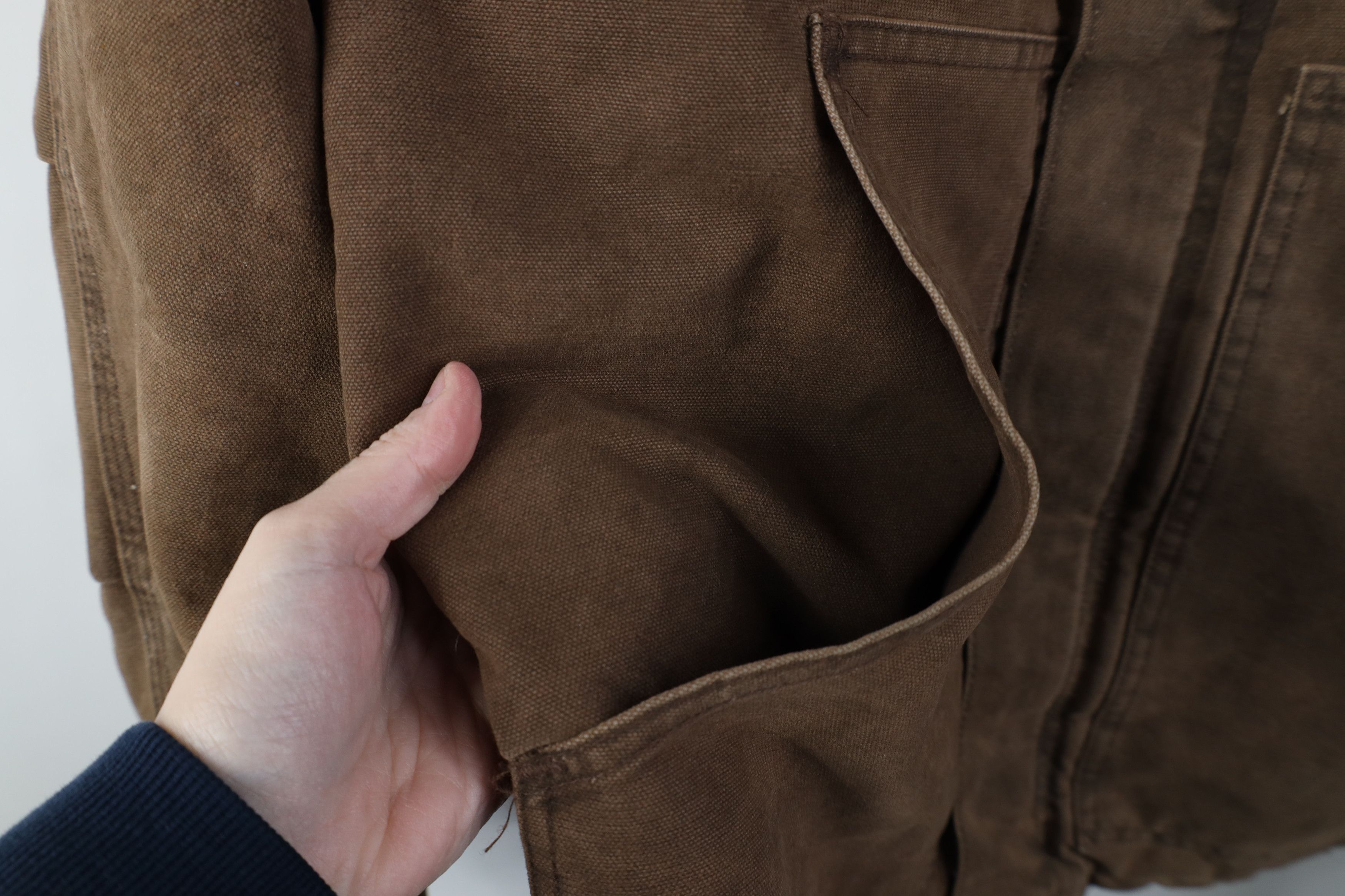 Carhartt Vintage Y2K 2000 Carhartt Detroit Jacket Brown Canvas USA Size US XXL / EU 58 / 5 - 8 Thumbnail
