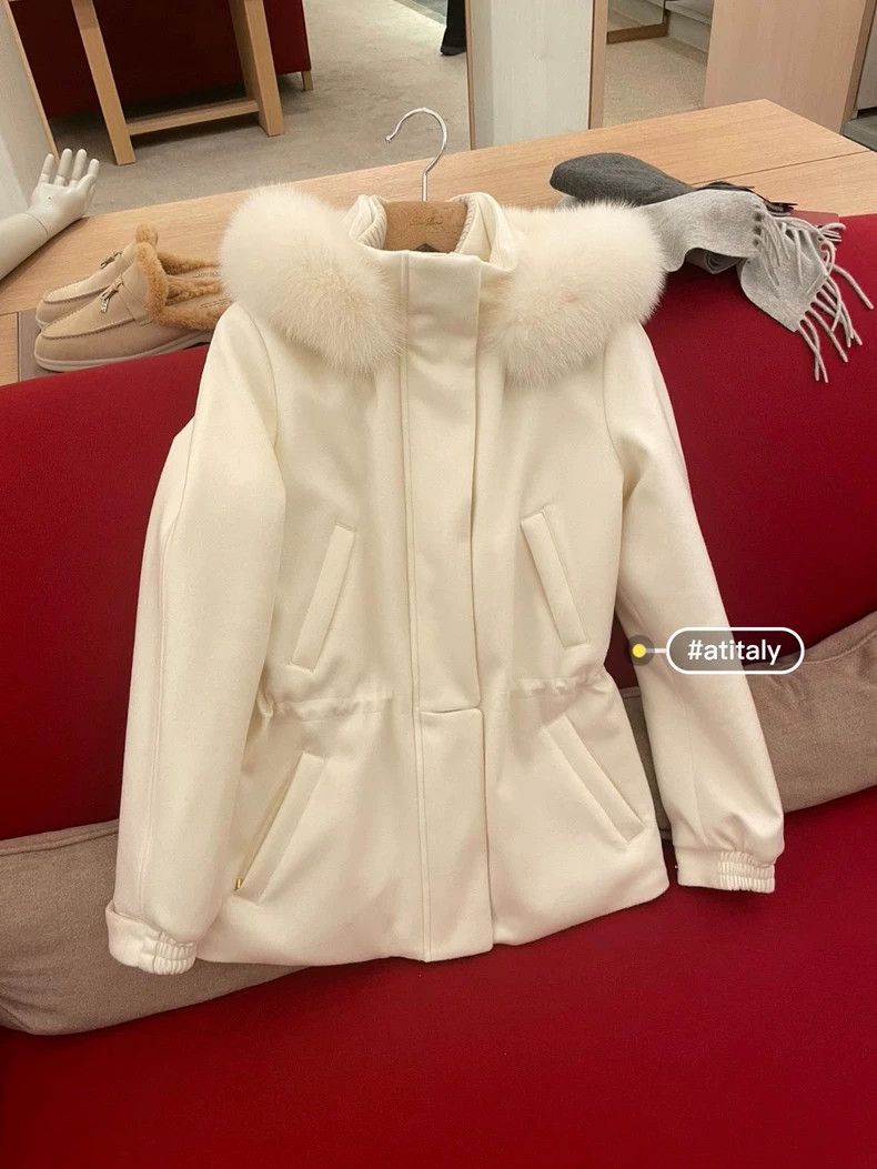 Loro Piana Loro Piana Icery Snow White Cashmere Coat - dmc Size US M / EU 48-50 / 2 - 1 Thumbnail