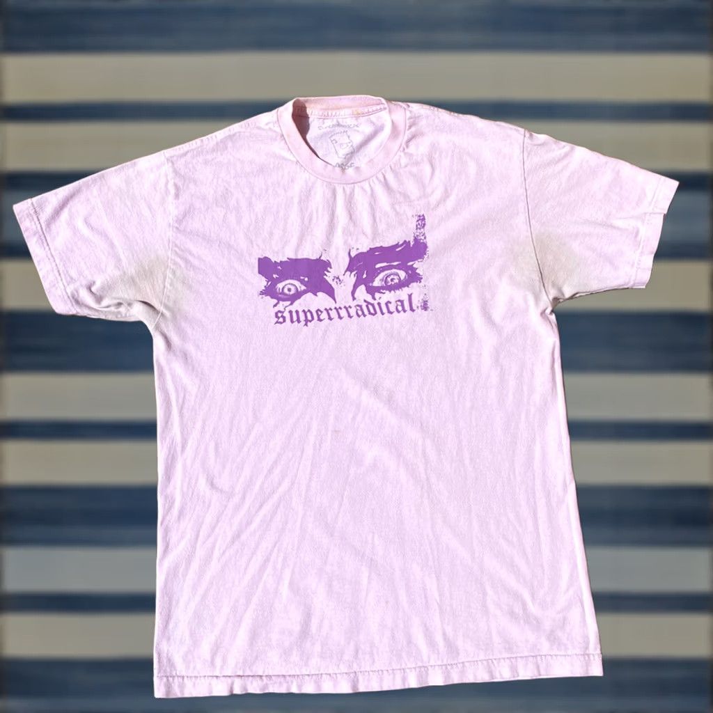 Pinko Superrradical Eyes Skater Pink T Shirt Large Size US L / EU 52-54 / 3 - 1 Thumbnail