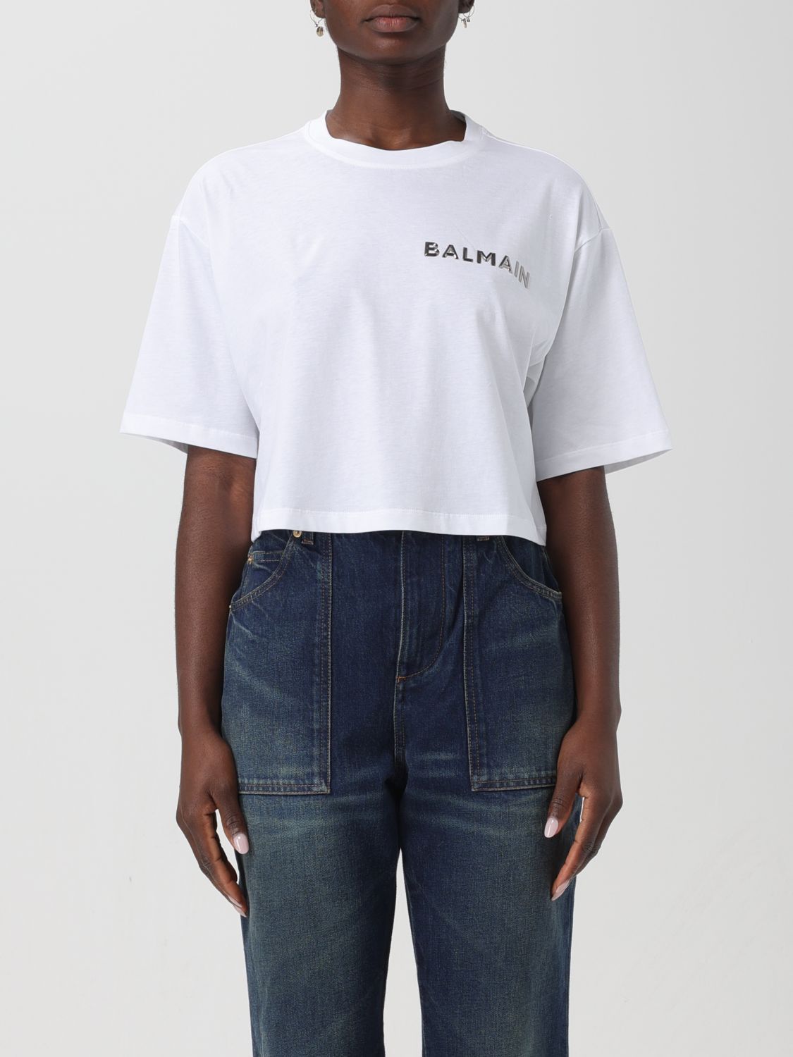 image of Balmain T-Shirt Woman White, Women's (Size XS)