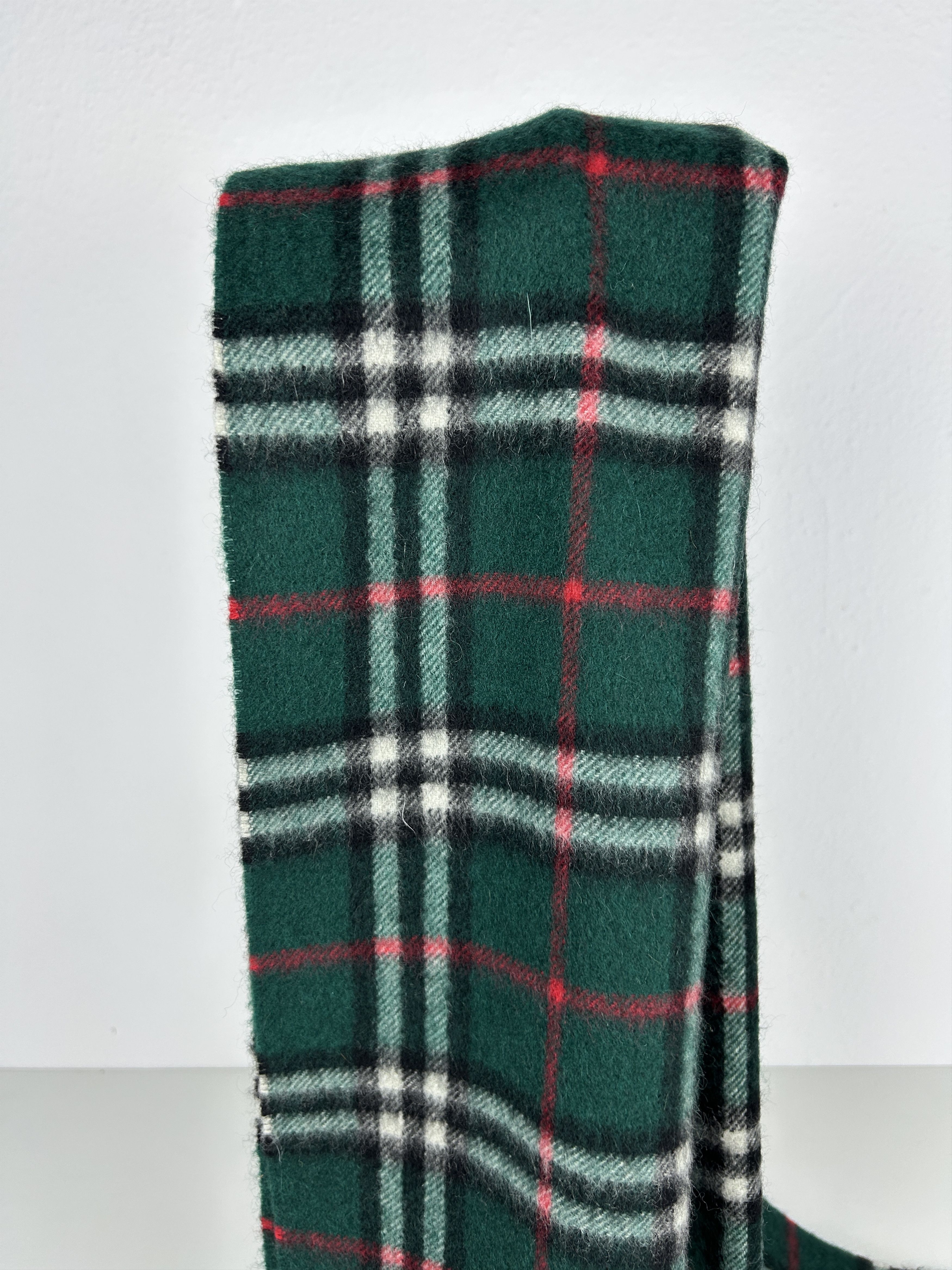Burberry Vintage Burberry green nova check cashmere scarf Size ONE SIZE - 10 Thumbnail