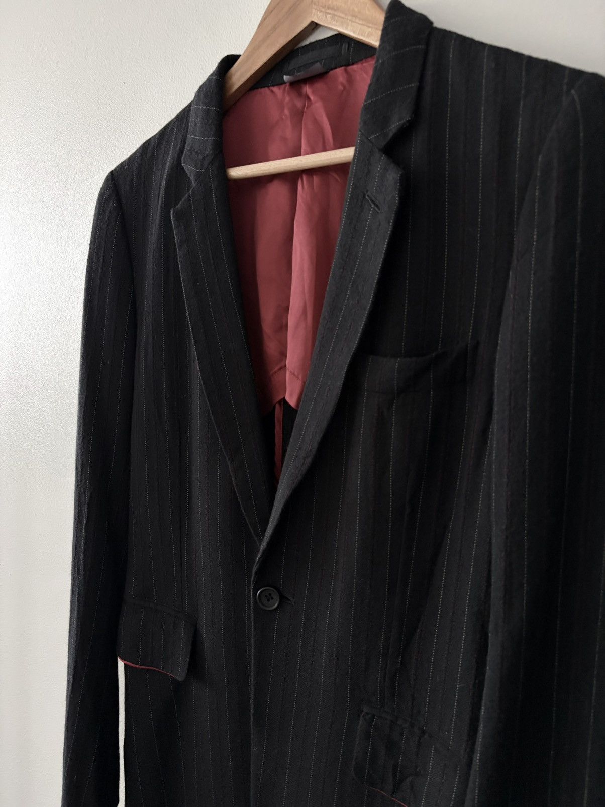 Comme des Garcons Homme Plus COMME des GARÇONS HOMME PLUS AD2013 Pinstripe Blazer Size US S / EU 44-46 / 1 - 3 Thumbnail