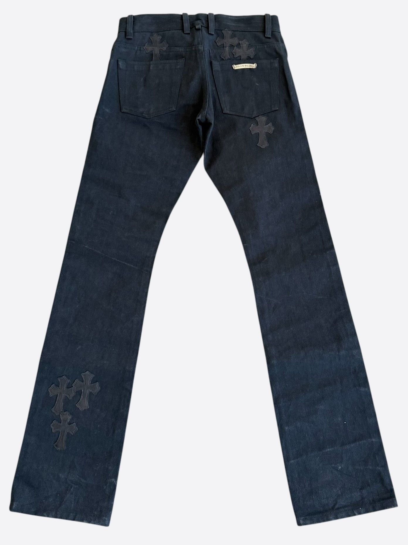 Chrome Hearts Chrome Hearts Black Cross Patch Jeans Size US 30 / EU 46 - 2 Thumbnail