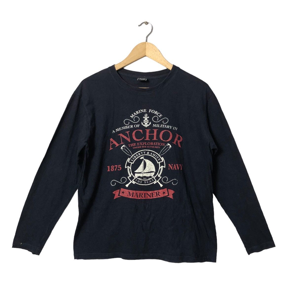 Other Vintage Marine Force Crewneck Big Logo Long Sleeve T shirt Size US M / EU 48-50 / 2 - 1 Thumbnail