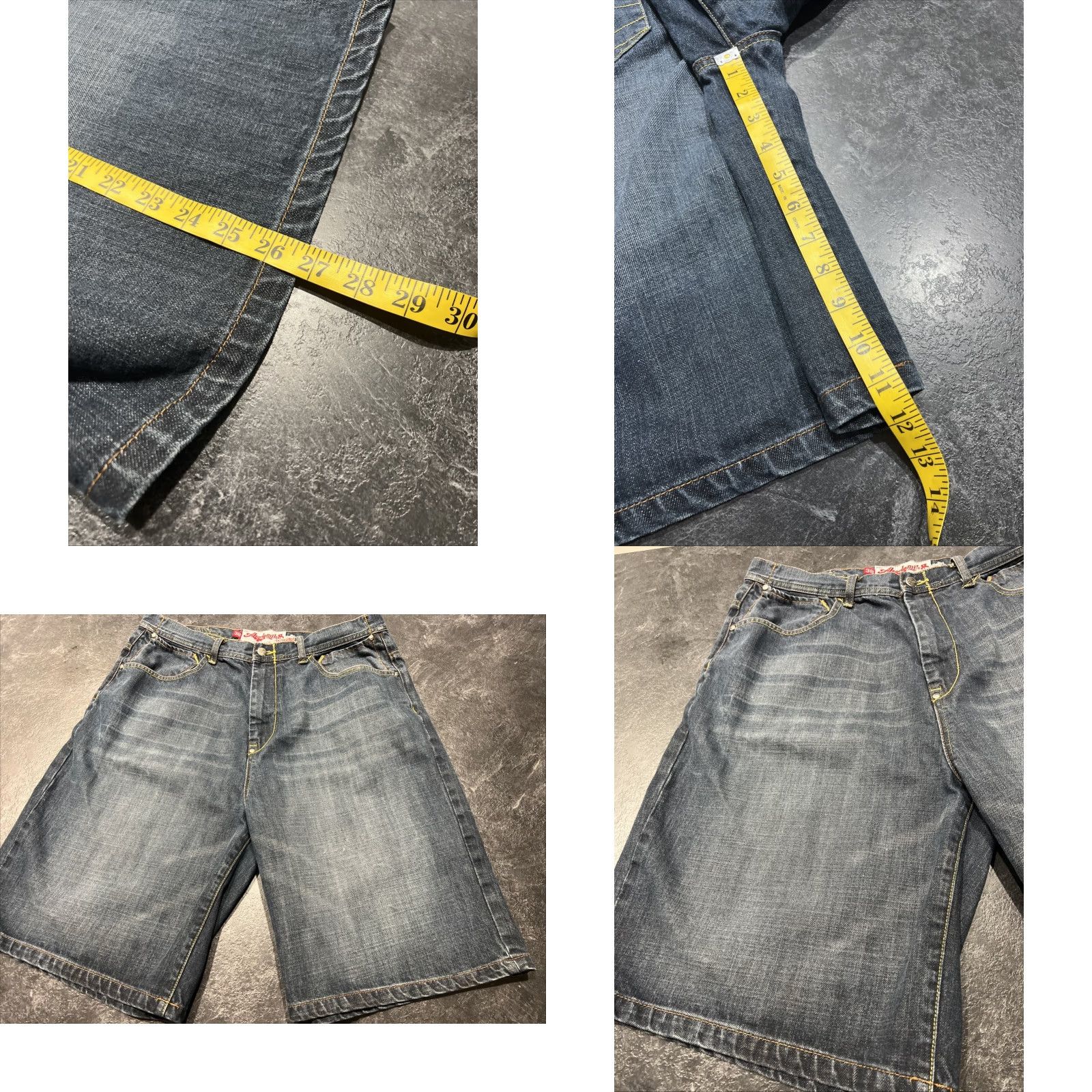 Akademiks AKADEMIKS Jeans Shorts Men 38 Denim Skater Embroidery Hip Hop 5-Pocket Bermuda Blue Vintage Men Size US 38 / EU 54 - 8 Thumbnail
