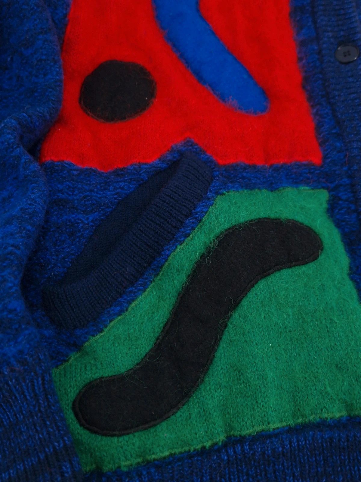 Kansai Yamamoto Kansai Yamamoto Rare Vintage Mohair Abstract Patch Knit Size US M / EU 48-50 / 2 - 4 Thumbnail