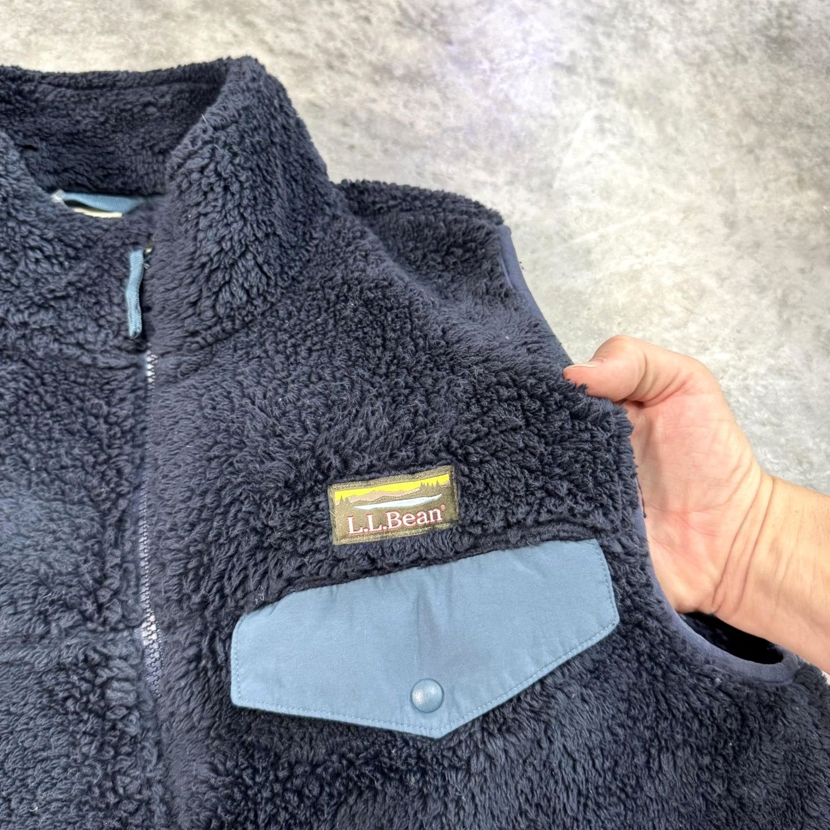 Vintage LL Bean Fleece Vest Mens Large Sherpa Full Zip Outdoors Pockets Warm L.L.Bean Vest Size US L / EU 52-54 / 3 - 3 Thumbnail
