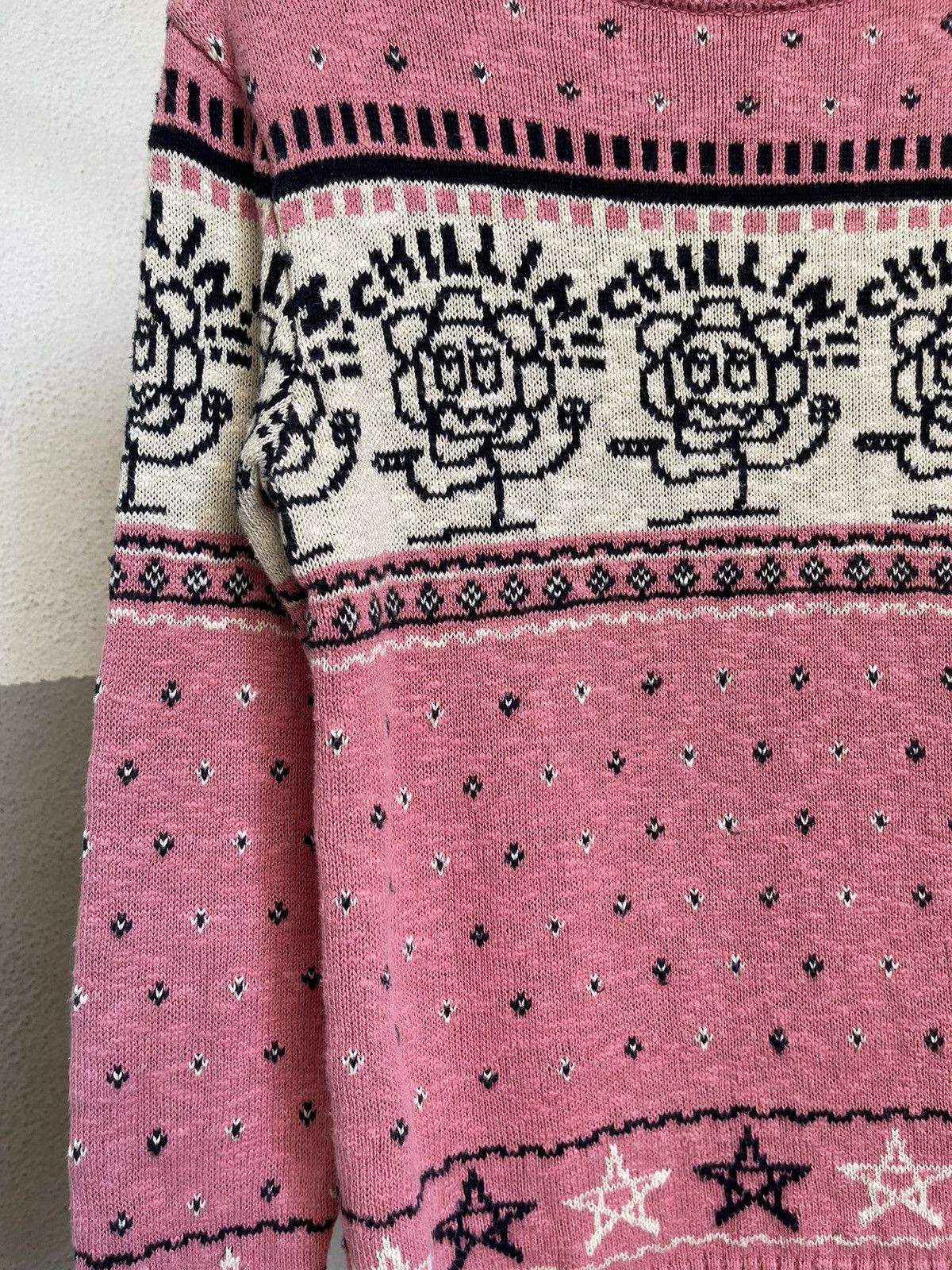 Hysteric Glamour Hysteric Glamour Chillin Flower Knit Sweater Pink Size S / US 4 / IT 40 - 3 Thumbnail