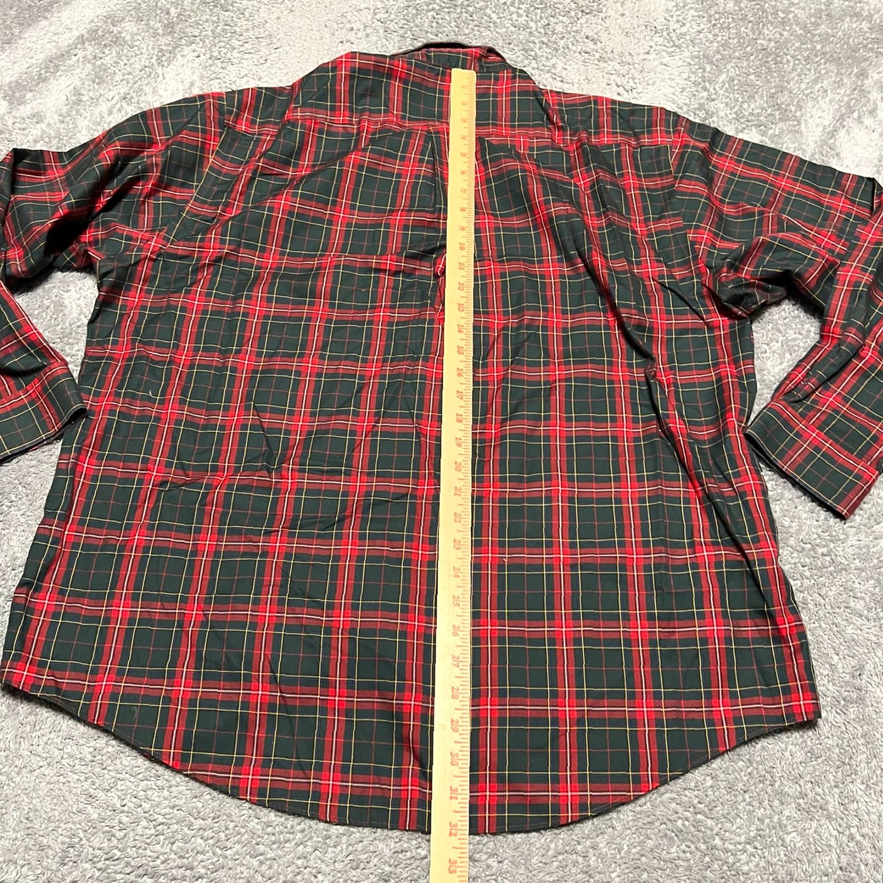 Brooks Brothers Brooks Brothers Shirt Mens XL Non Iron Plaid Green Red Long Sleeve Button Size US XL / EU 56 / 4 - 5 Thumbnail
