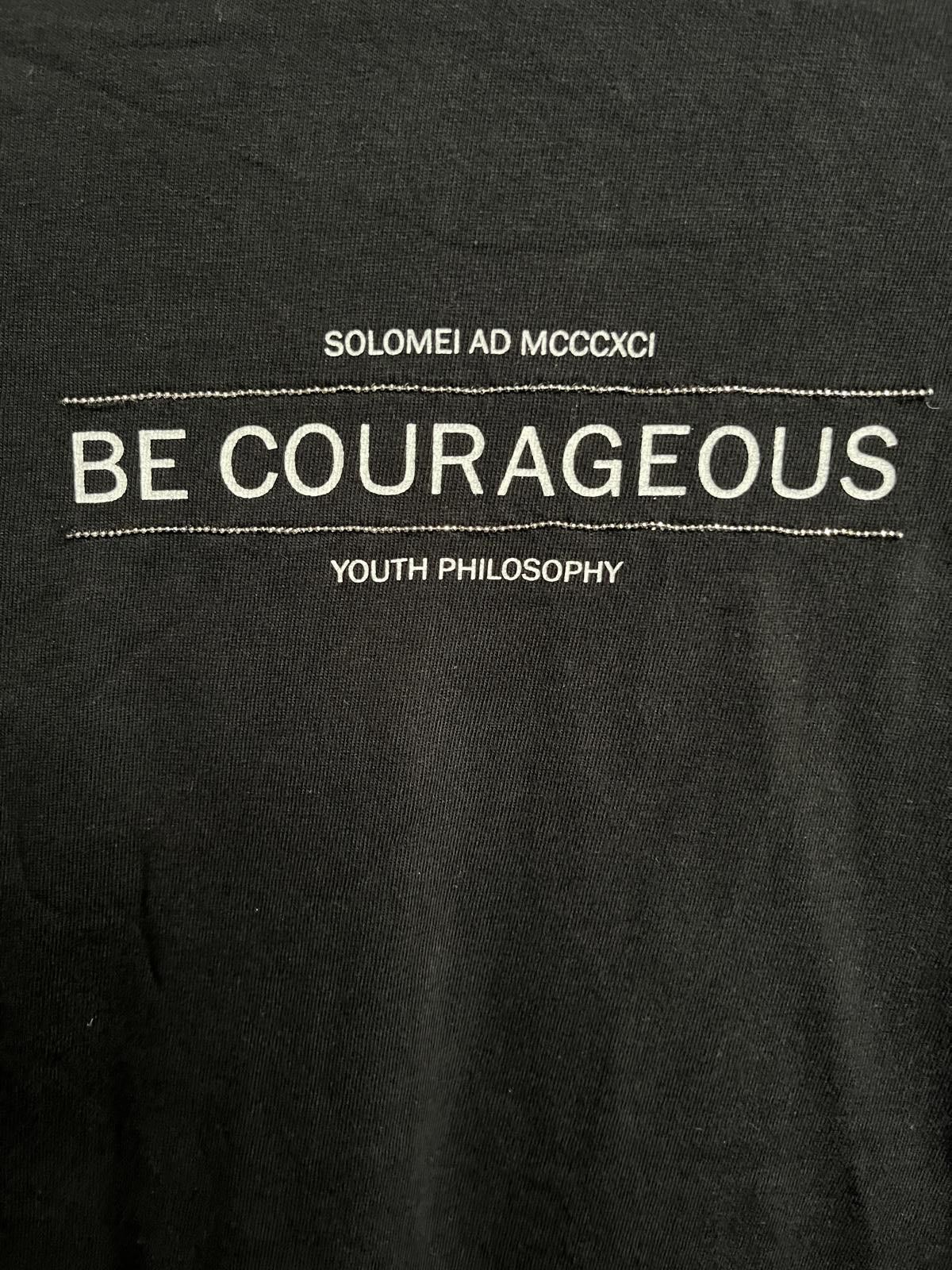 Brunello Cucinelli Brunello Cucinelli Junior Tee Be Courageous Woman's T-shirt Size L / US 10 / IT 46 - 3 Thumbnail