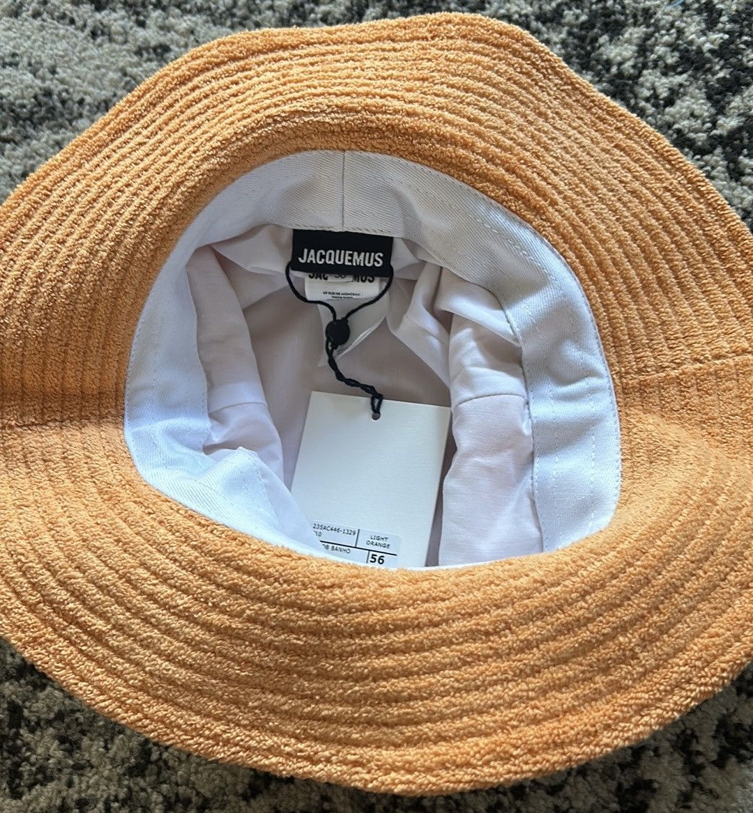 Jacquemus JACQUEMUS Banho embroidered cotton-terry bucket hat Size ONE SIZE - 3 Thumbnail