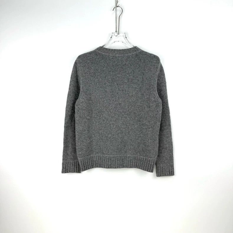 Prada Prada Size 38 Gray letter embroidered cashmere sweater 25 Size US XS / EU 42 / 0 - 4 Thumbnail
