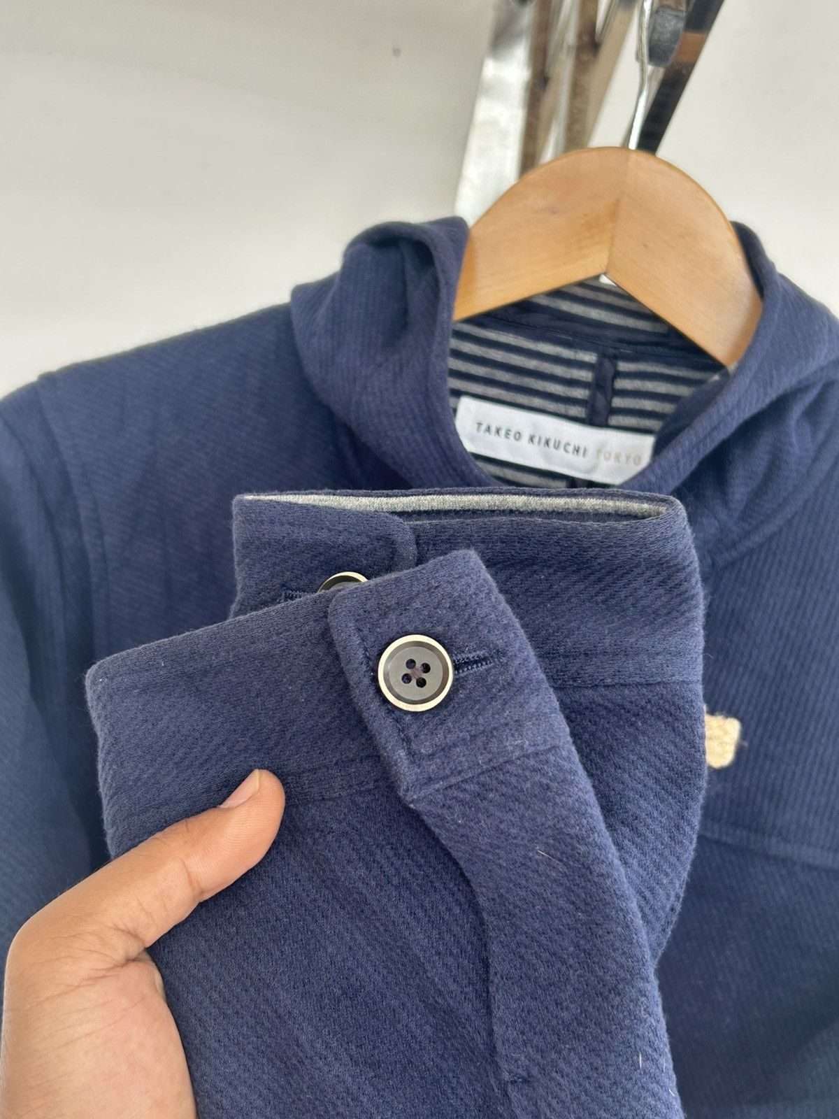 Takeo Kikuchi Takeo Kikuchi Vintage Hoodie Blue Size US L / EU 52-54 / 3 - 4 Thumbnail