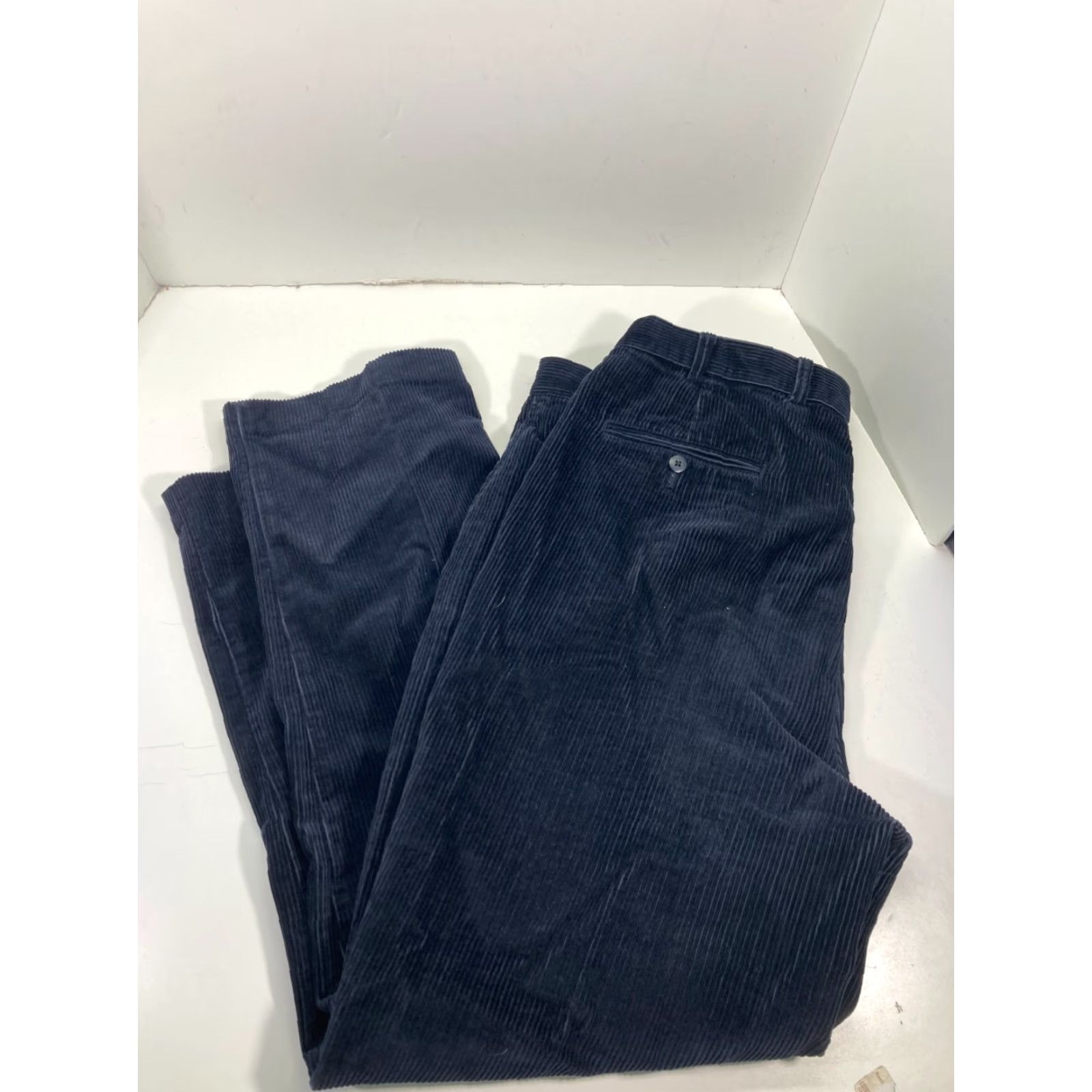 Jos. A. Bank Jos A Bank Chino Pants Mens 40x32 Blue Corduroy Cotton Straight Leg Pockets Size US 40 / EU 56 - 2 Thumbnail