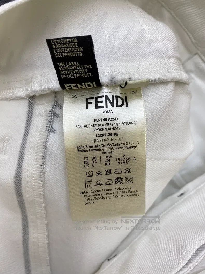 Fendi Fendi California Sky Series Black and White Comic-style Lo Size 25" / US 0 / IT 36 - 5 Thumbnail