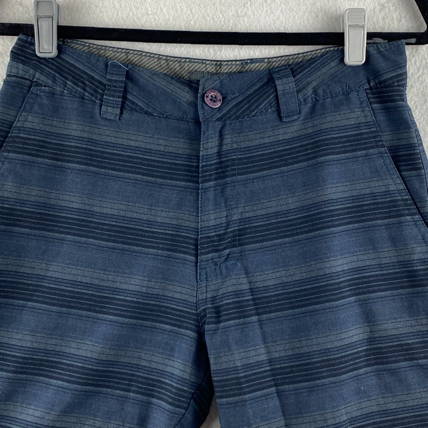 O'Neill O'Neill Mens Shorts 28 Blue Striped Chino Slash Pockets Logo Casual Short Size US 28 / EU 44 - 2 Thumbnail