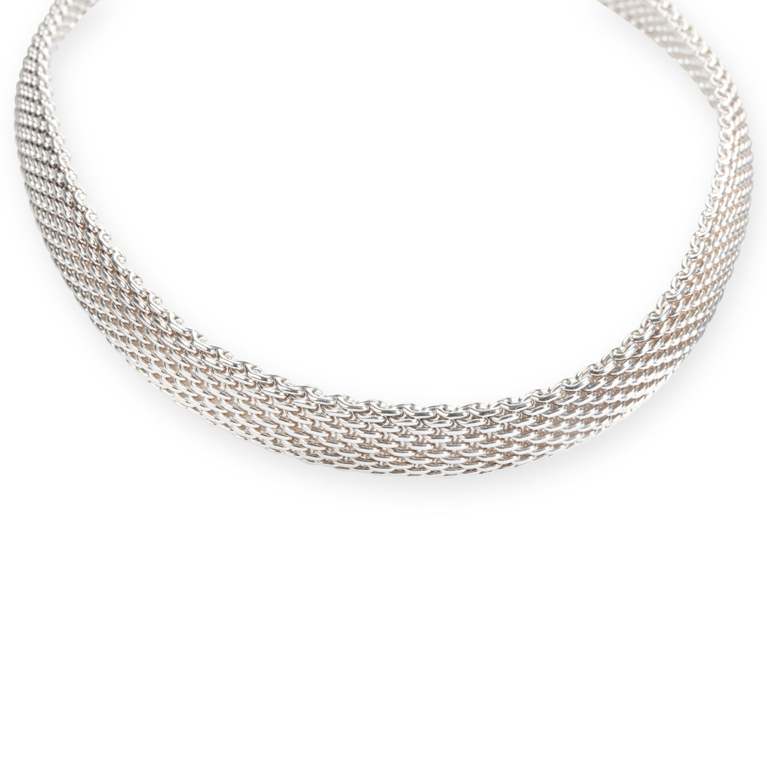 Tiffany & Co. Somerset Mesh Necklace in Sterling Silver