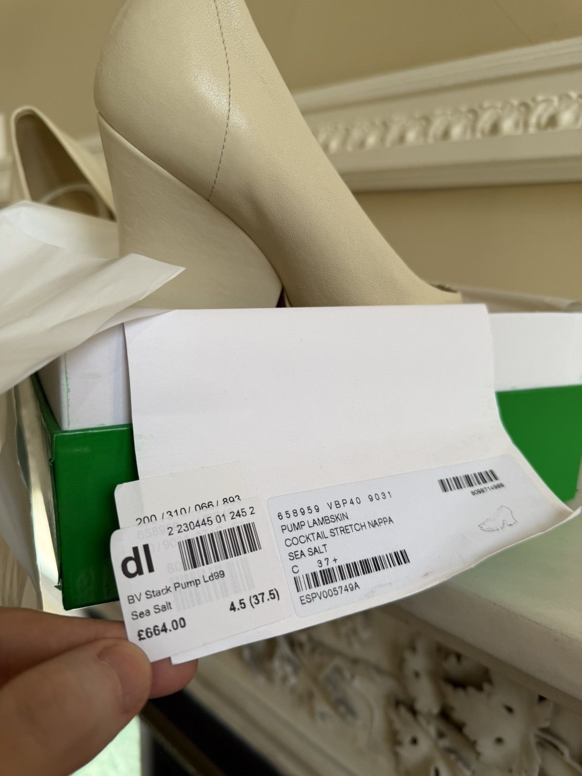 Bottega Veneta Bottega Veneta Lambskin Leather Pumps Size US 7 / IT 37 - 7 Thumbnail