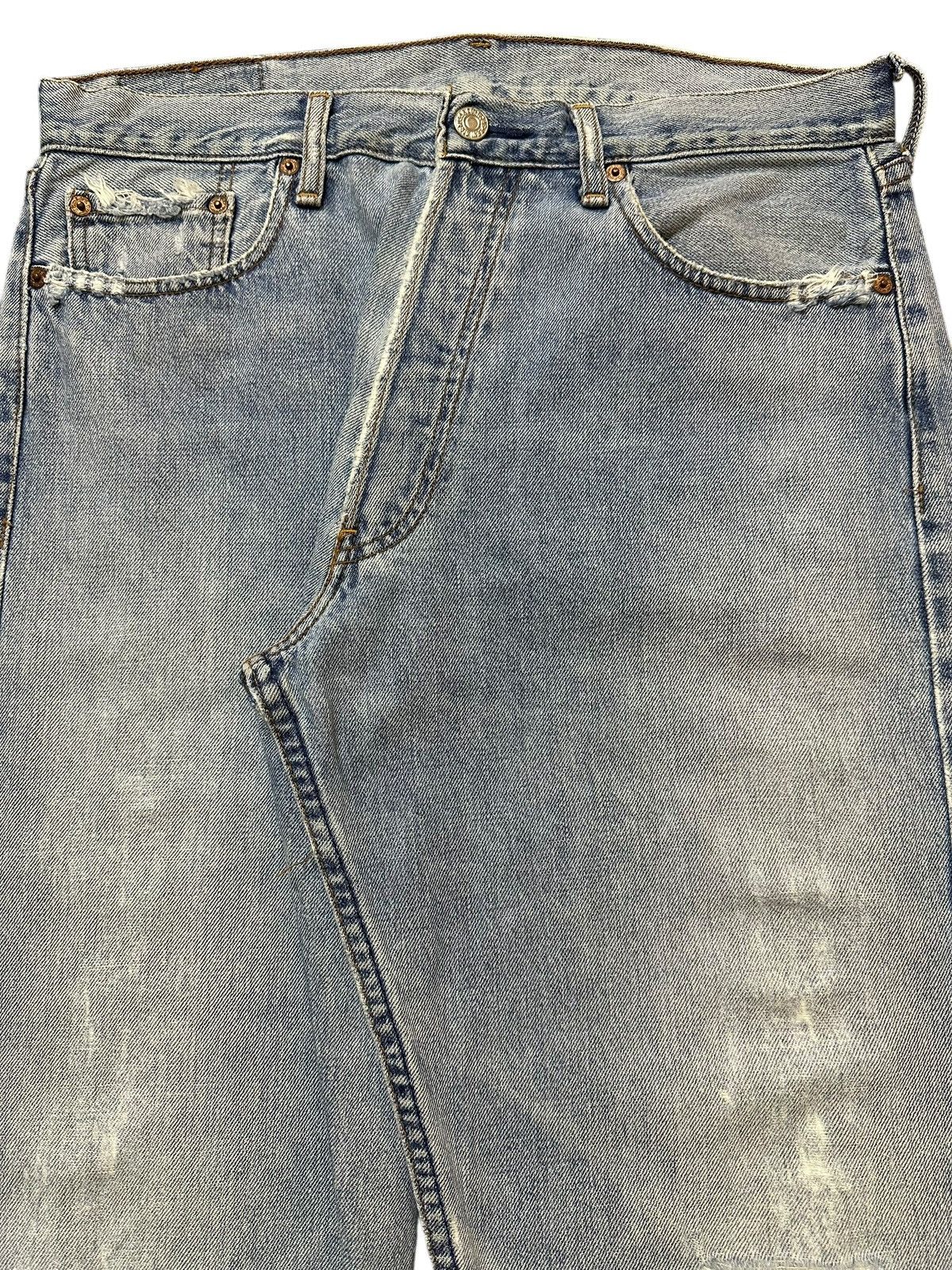 Levi's Vintage Japan 80s Levis 509 Blue Faded Wash Distressed Jeans Size US 33 - 4 Thumbnail