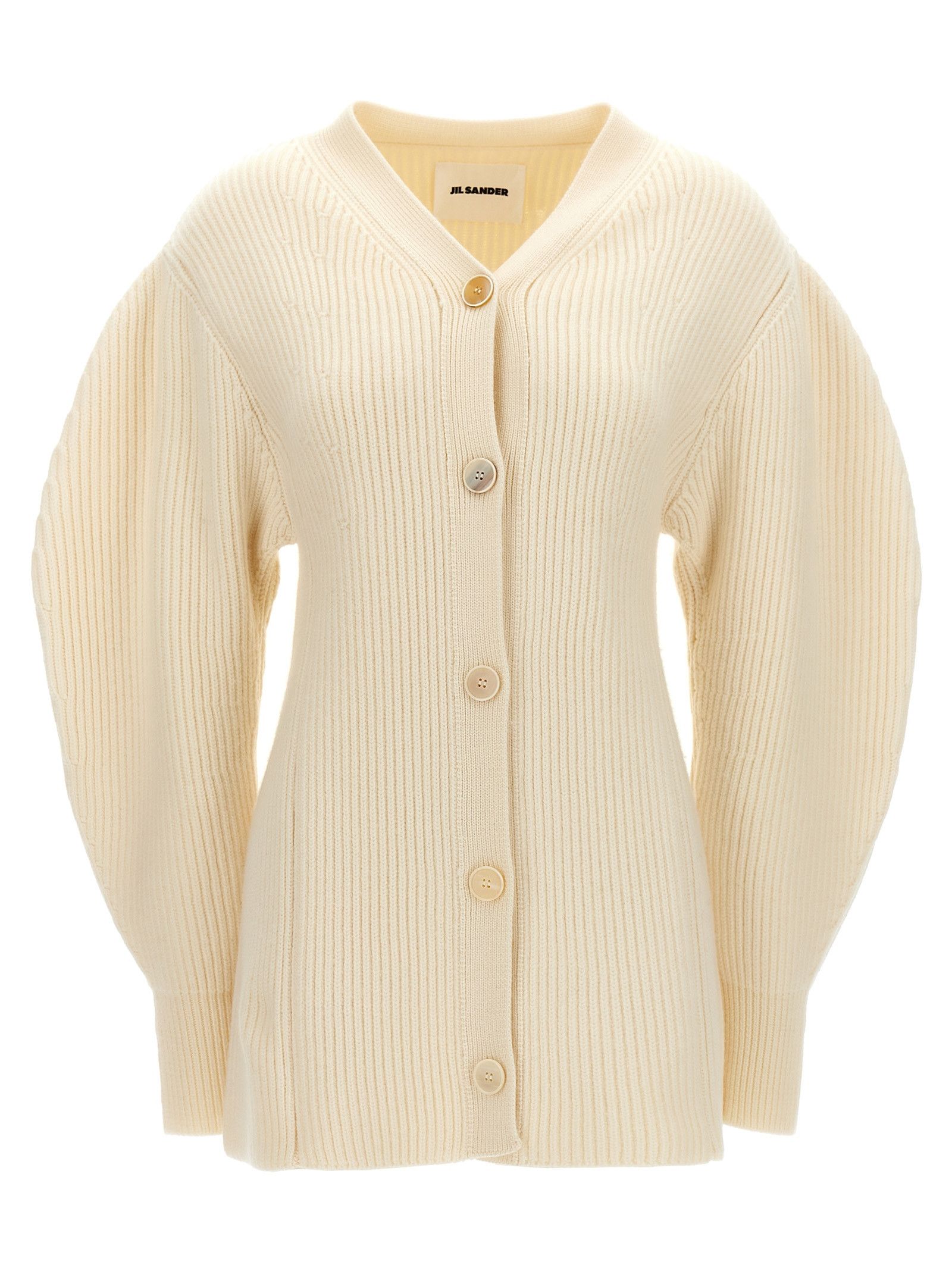 Jil Sander Ribbed Cardigan Size M / US 6-8 / IT 42-44 - 1 Thumbnail