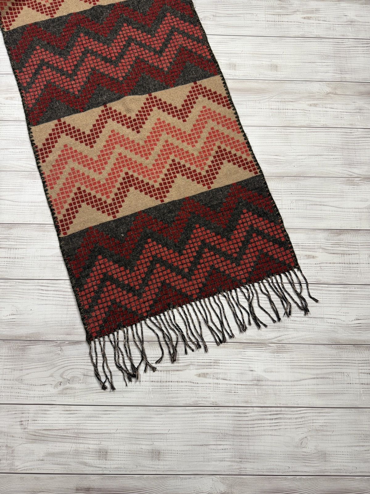 RRL Ralph Lauren Ralph Lauren Double RRL Crazy Wool Scarf Size ONE SIZE - 4 Thumbnail