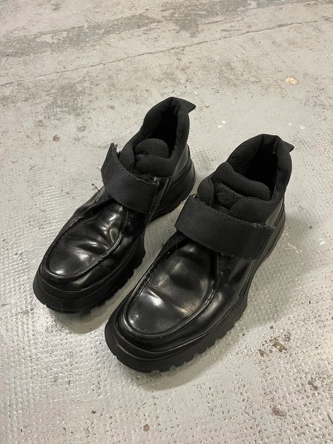 Prada FW2000 Prada Black Strapped Leather Boots Size US 9.5 / EU 42-43 - 3 Thumbnail