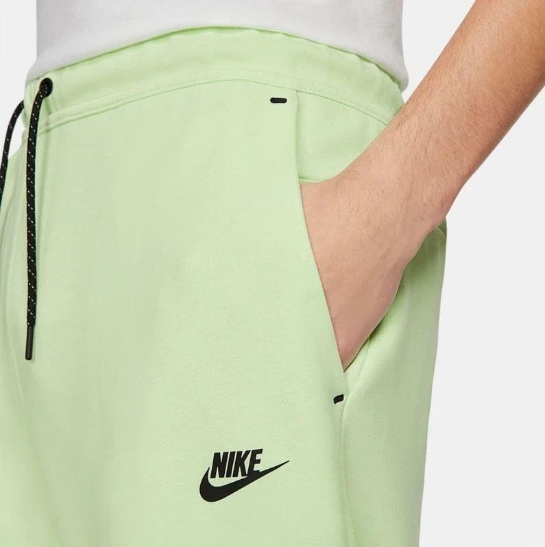 Nike Nike Tech Fleece Jogger Pants Cuffed Neon Lime Green Size US 33 - 2 Thumbnail