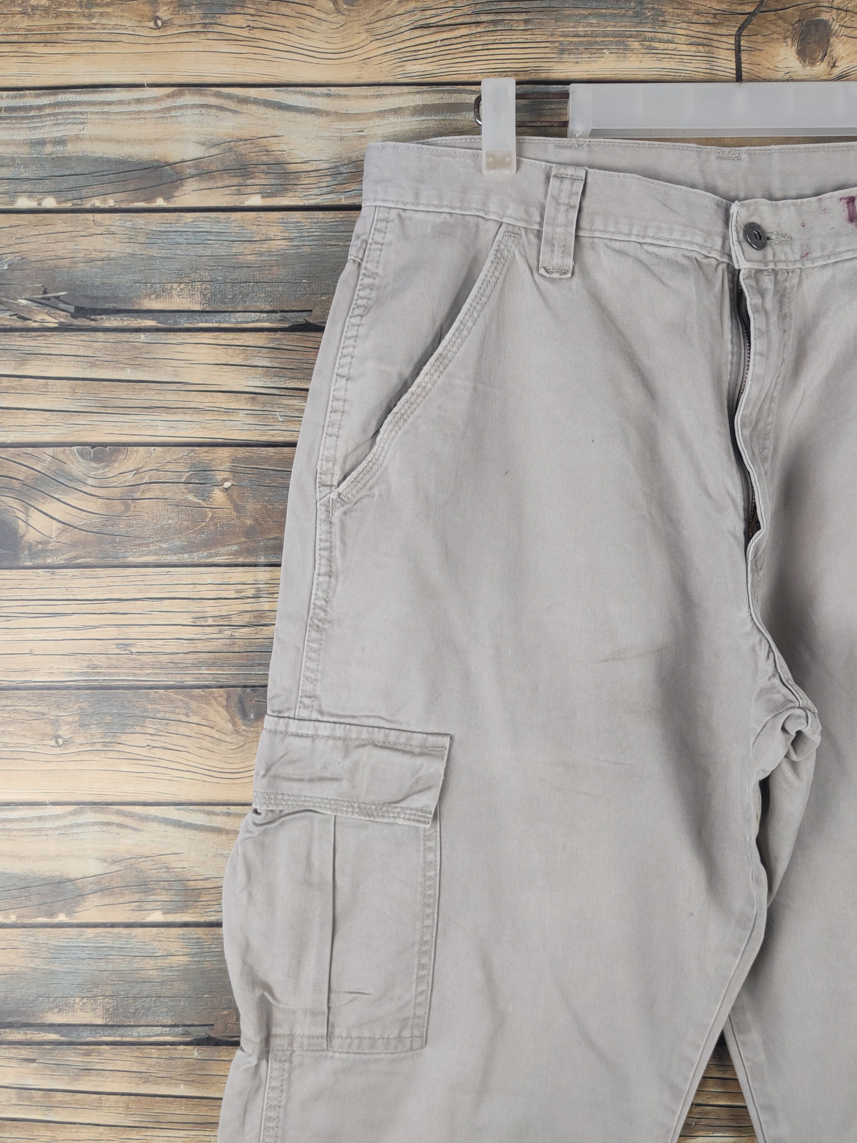 Wrangler DL Wrangler Gray Multipocket Tactical Cargo Pants #1792 Size US 34 / EU 50 - 3 Thumbnail