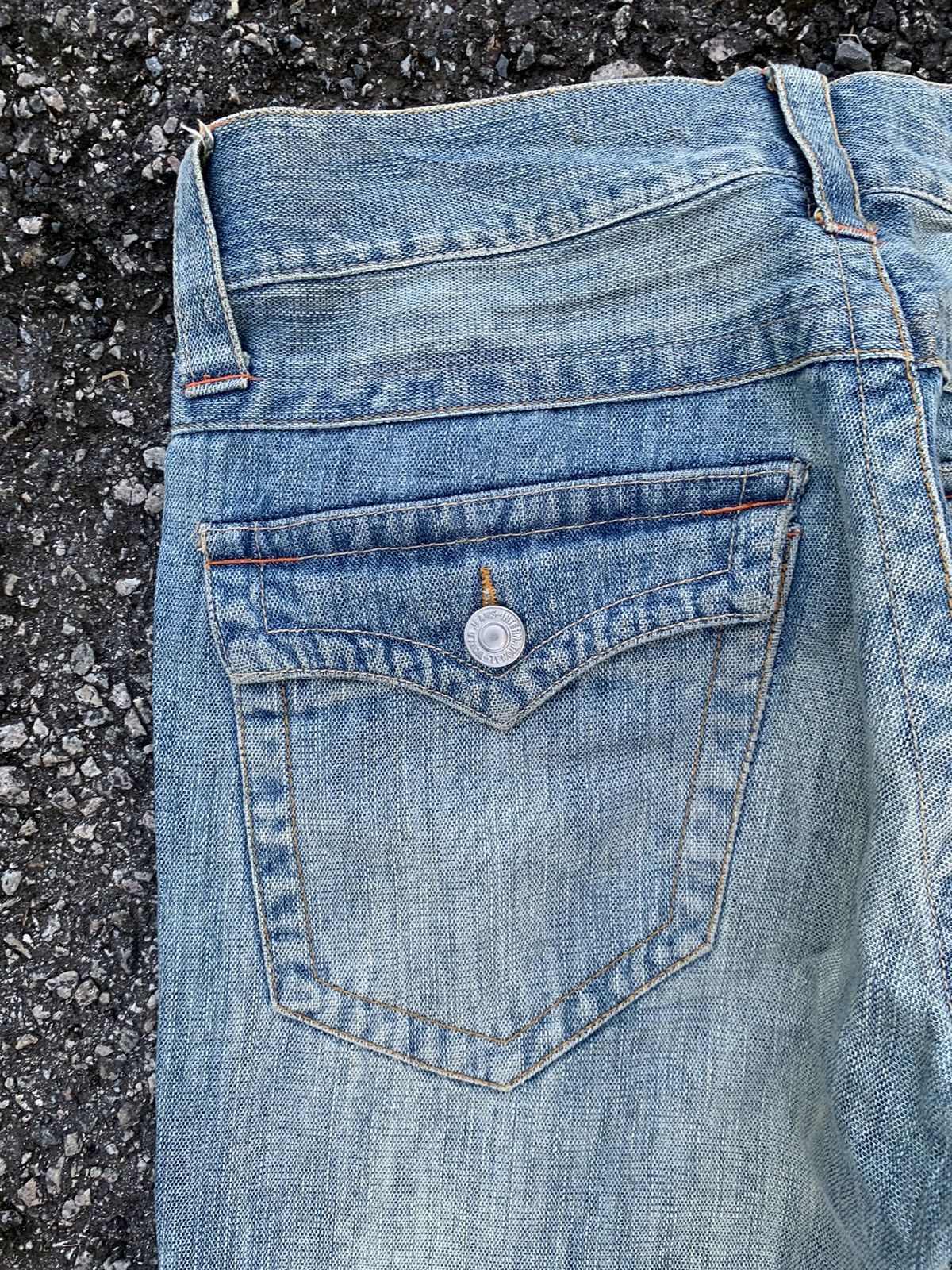 Tornado Mart FLARE💥 DOMINATE HANDCRAFTED JEANS PUNK STYLE DENIM☠️🎌 Size US 33 - 13 Thumbnail