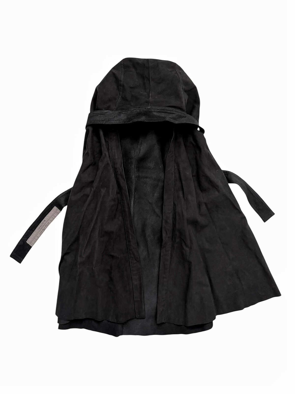 Rick Owens SAMPLE 2014 Moody Durag Lambskin Leather Head Drape Size ONE SIZE - 1 Thumbnail